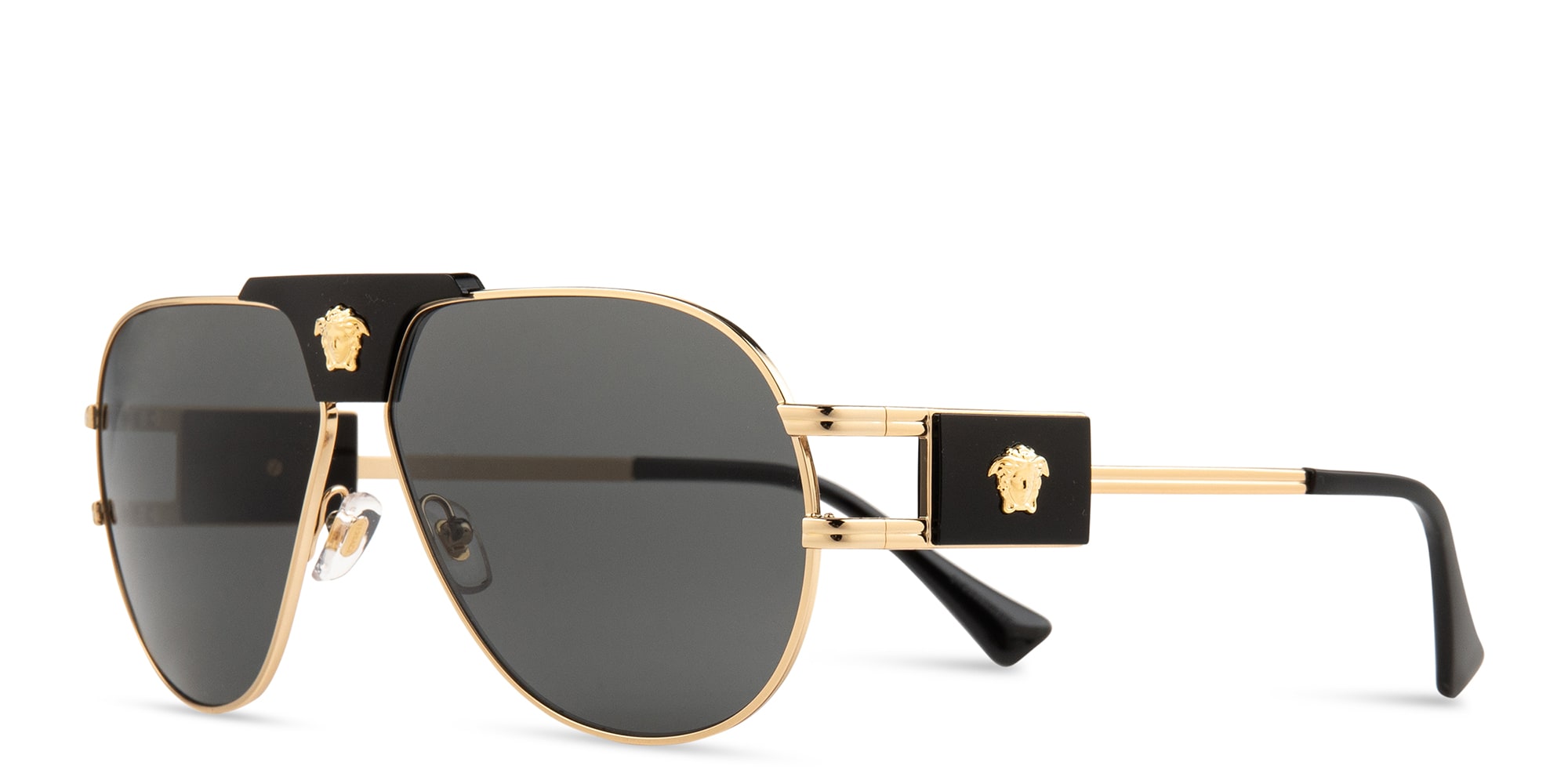 Buy VERSACE Medusa-Embellished Pilot Sunglasses Online | MAGRABi KSA
