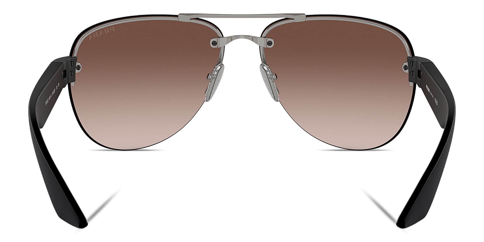 Buy Prada Linea Rossa Half-Rim Aviator Sunglasses Online | MAGRABi KSA