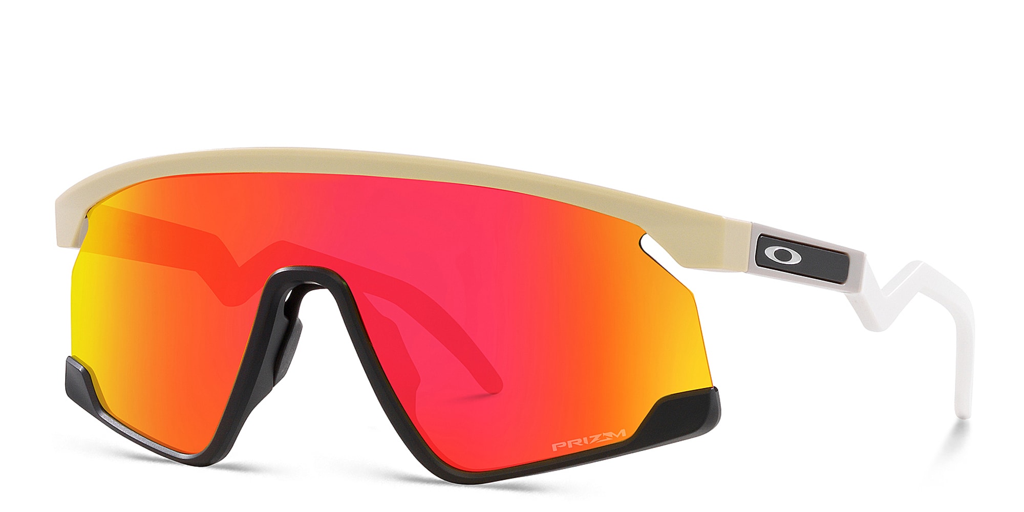 Shop Oakley BXTR Unisex Half-Rim Mask Sunglasses in Matte Desert Tan online.