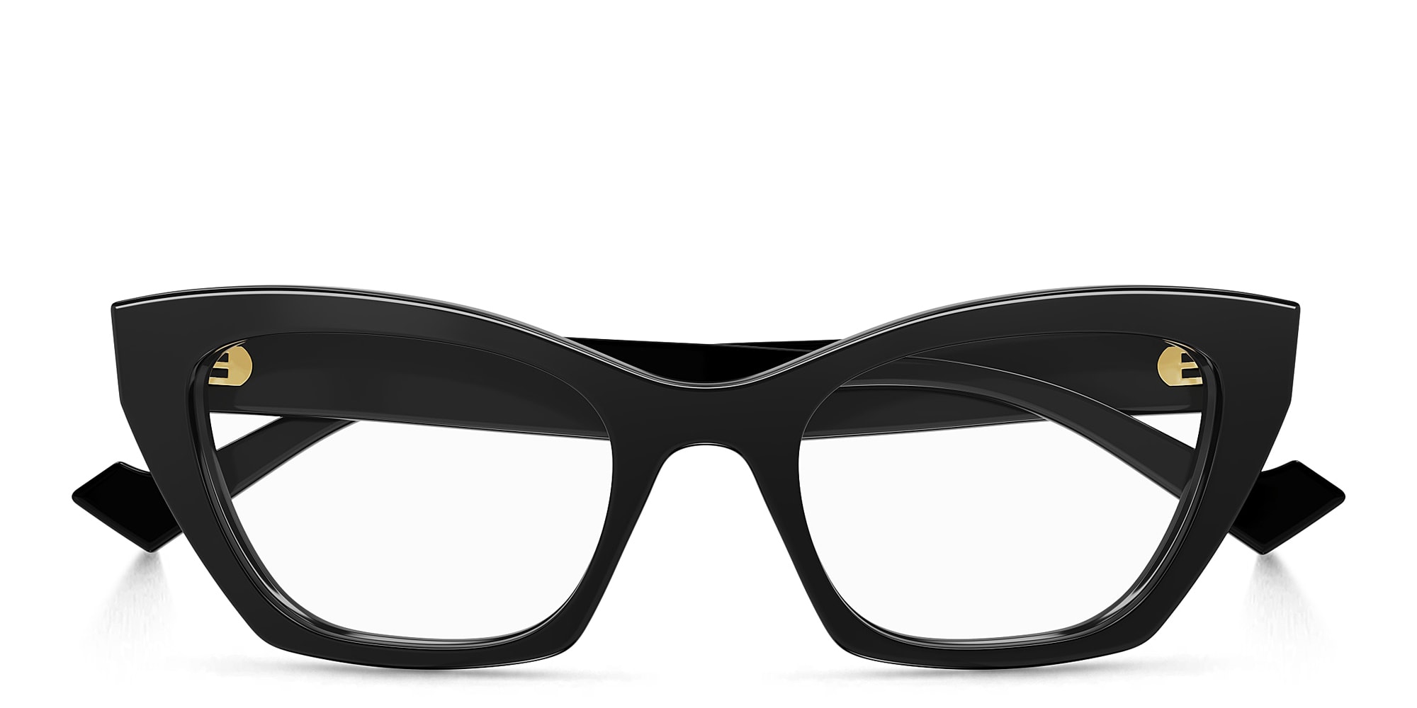 Shop GUCCI Cat-Eye Eyeglasses in Black online.