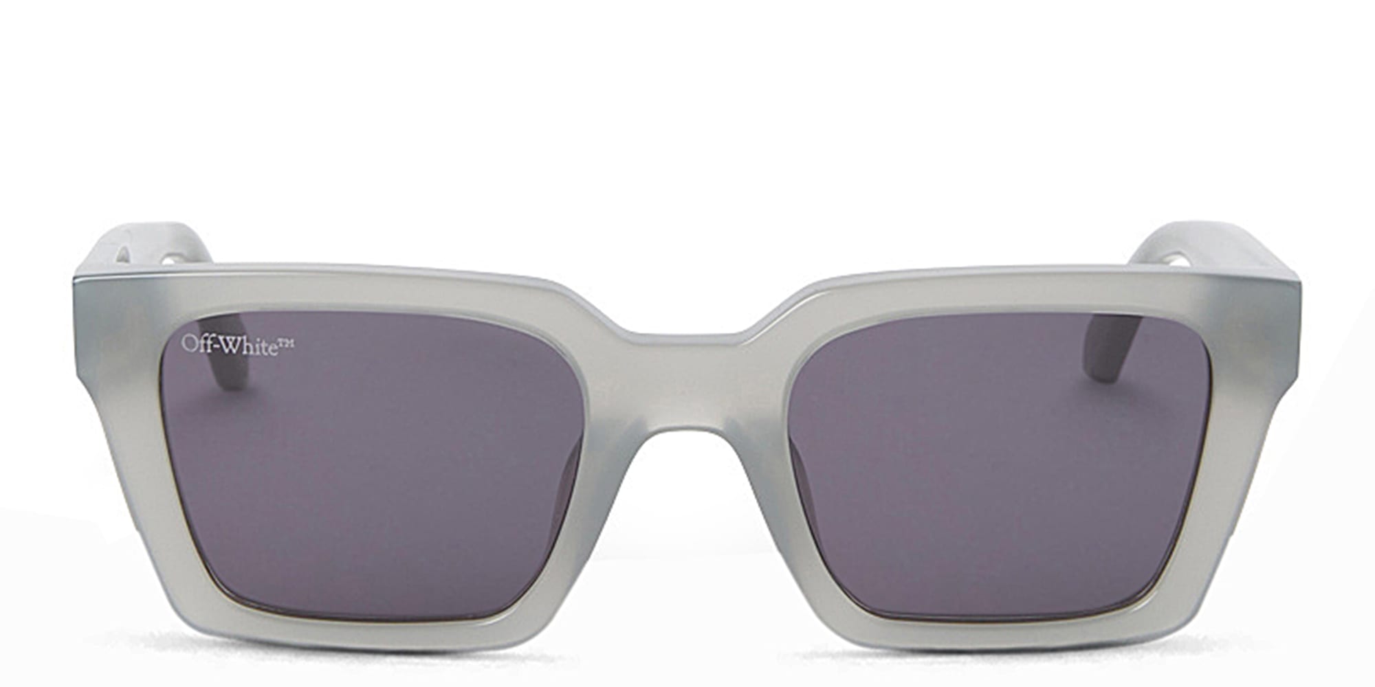 Shop OFF WHITE Palermo Unisex Square Sunglasses in Grey online.