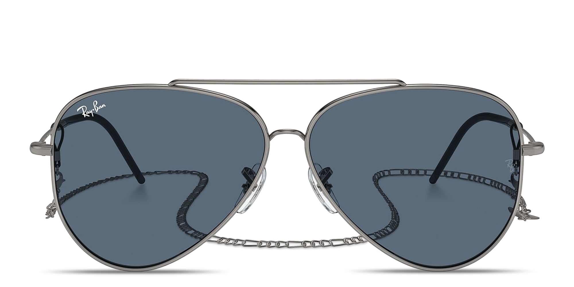 Shop Ray-Ban Reverse Unisex Wide Pilot Sunglasses in Gunmetal online.
