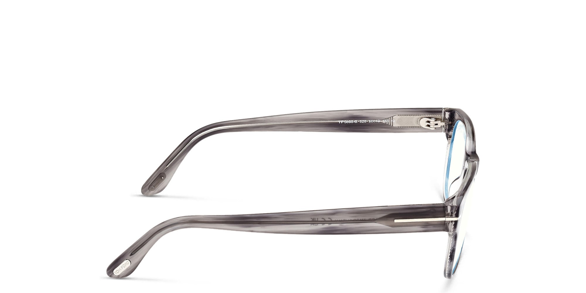 Shop TOM FORD Square Eyeglasses in Grey/striped online.