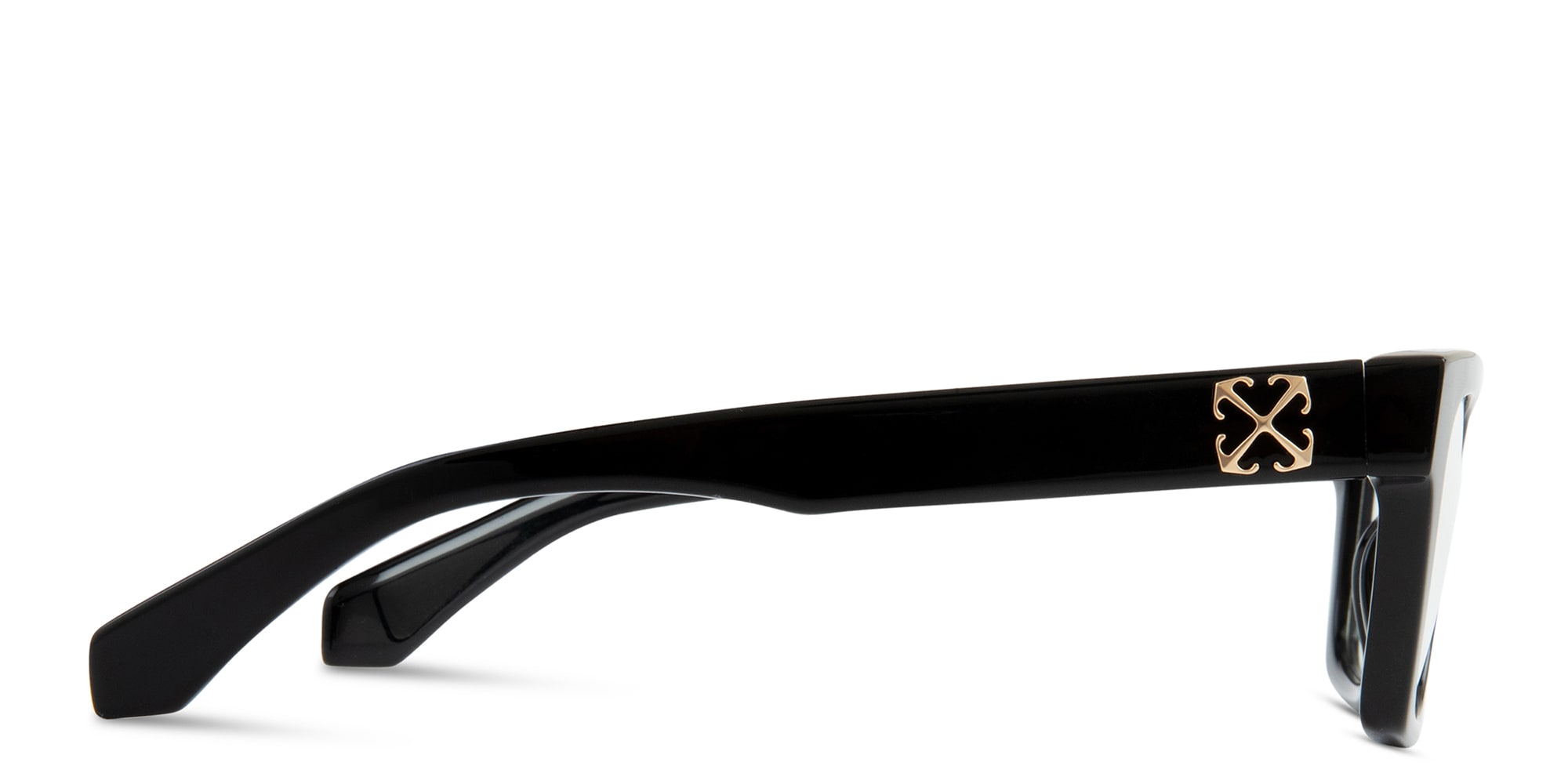 Shop OFF WHITE Style 72 Unisex Square Eyeglasses in Black online.