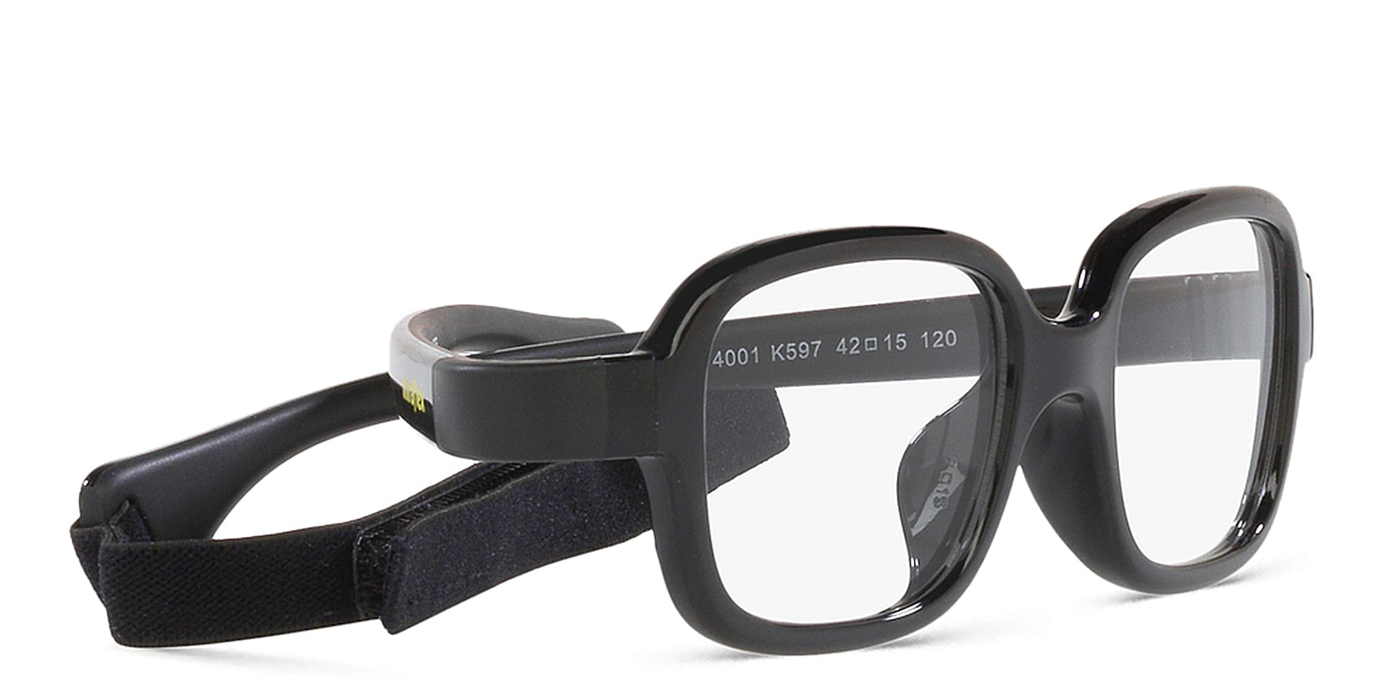 Shop Mira Flex Logo Kids Rectangle Eyeglasses in Black online.