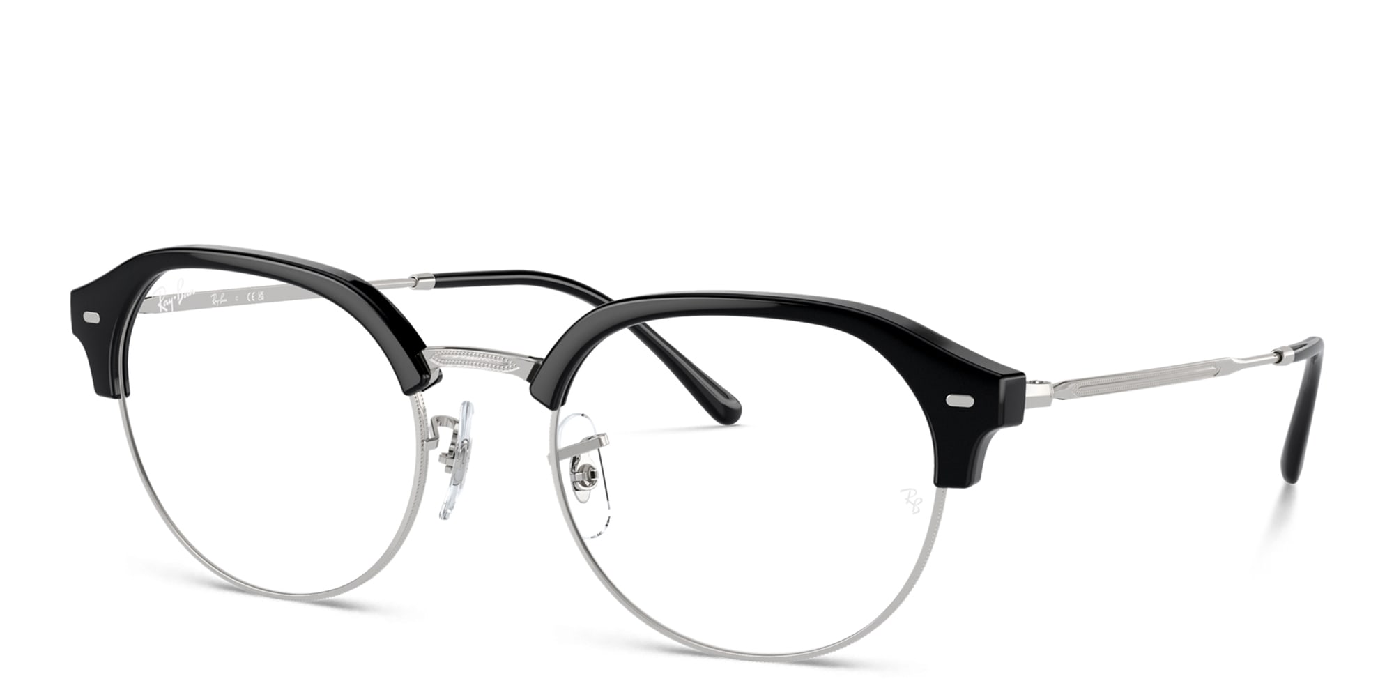 Shop Ray-Ban Unisex Irregular Eyeglasses in Black online.