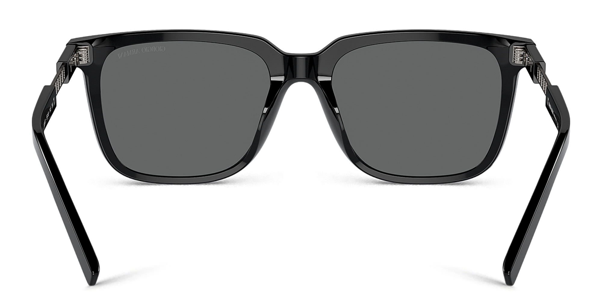 Shop GIORGIO ARMANI Pillow Sunglasses in Black online.