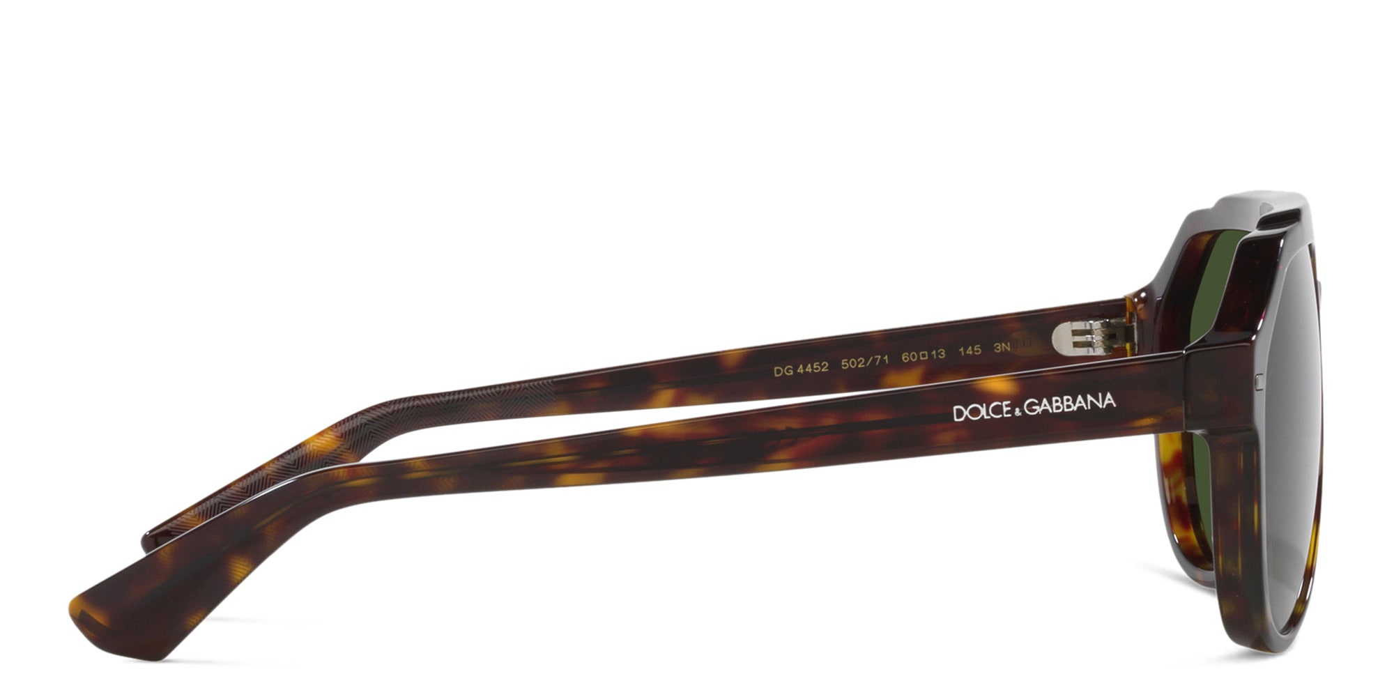 Shop Dolce & Gabbana Pilot Sunglasses in Havana online.