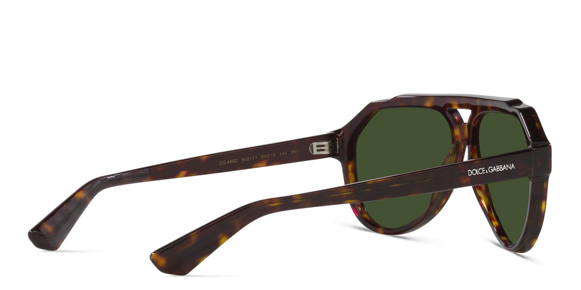 Shop Dolce & Gabbana Pilot Sunglasses in Havana online.