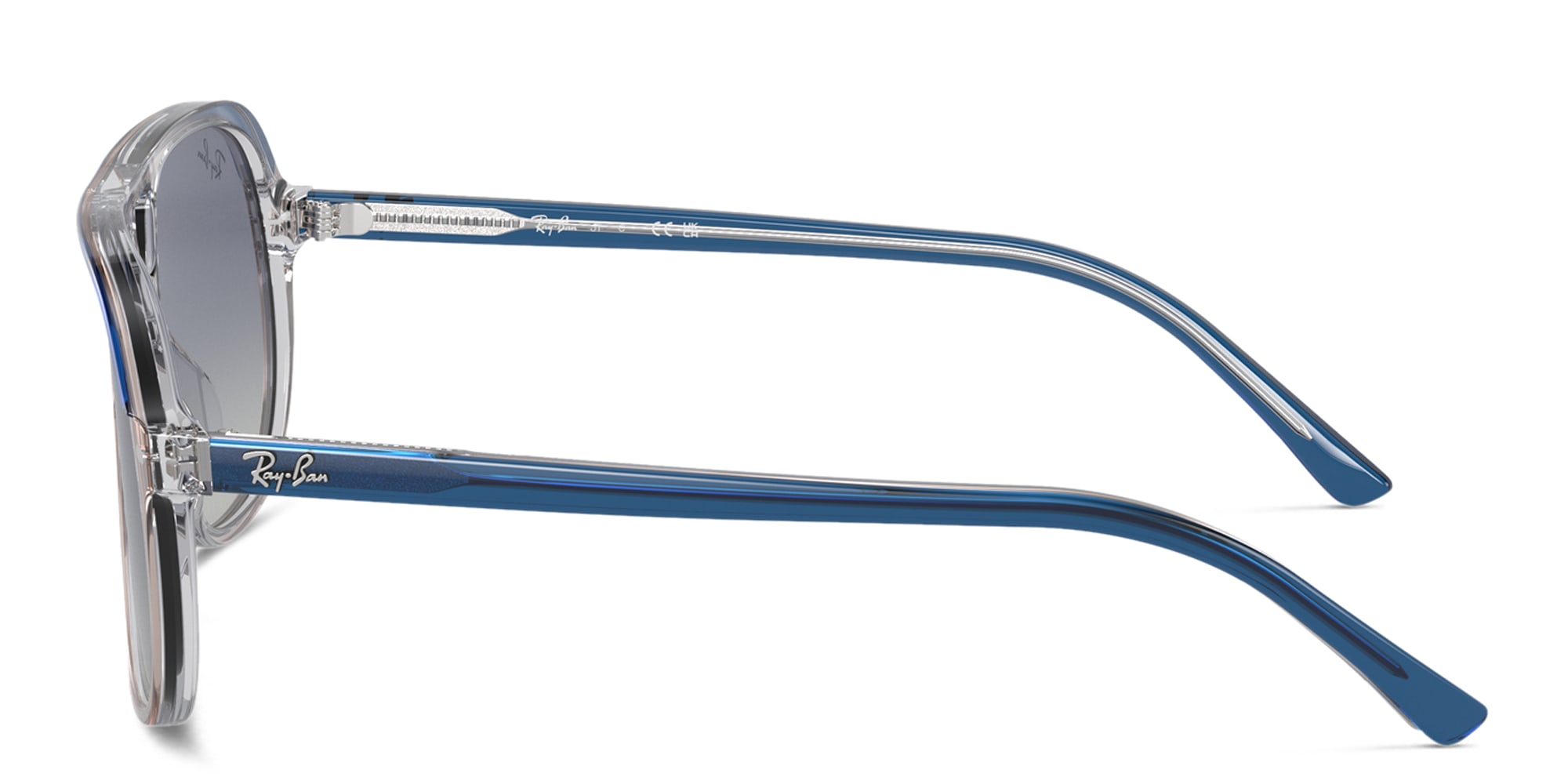 Shop Ray-Ban Junior Kids Square Sunglasses in Blue online.