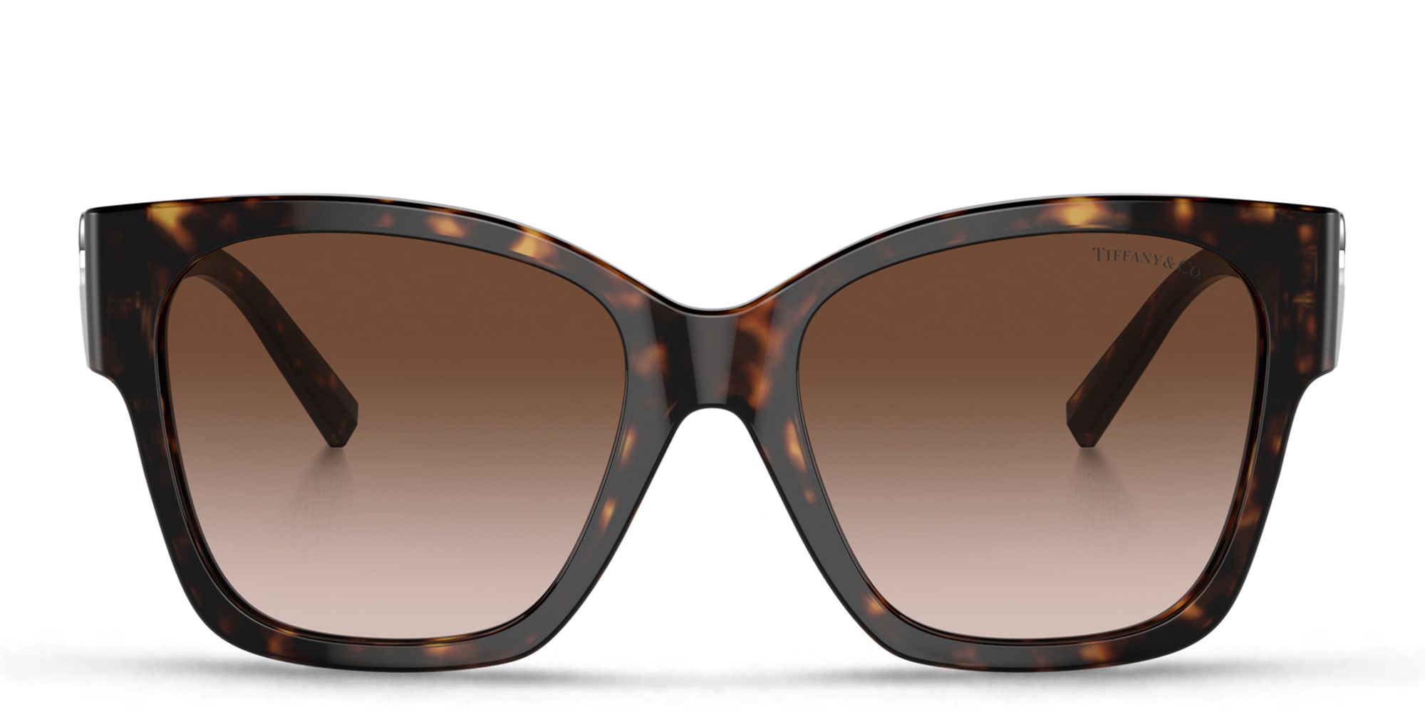 Shop TIFFANY Oversized Square Sunglasses in Havana online.