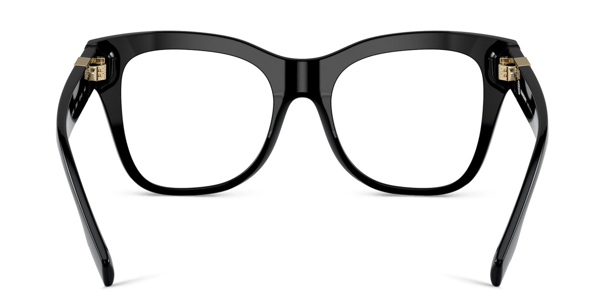 Shop BURBERRY Oversized Square Eyeglasses in Black online.