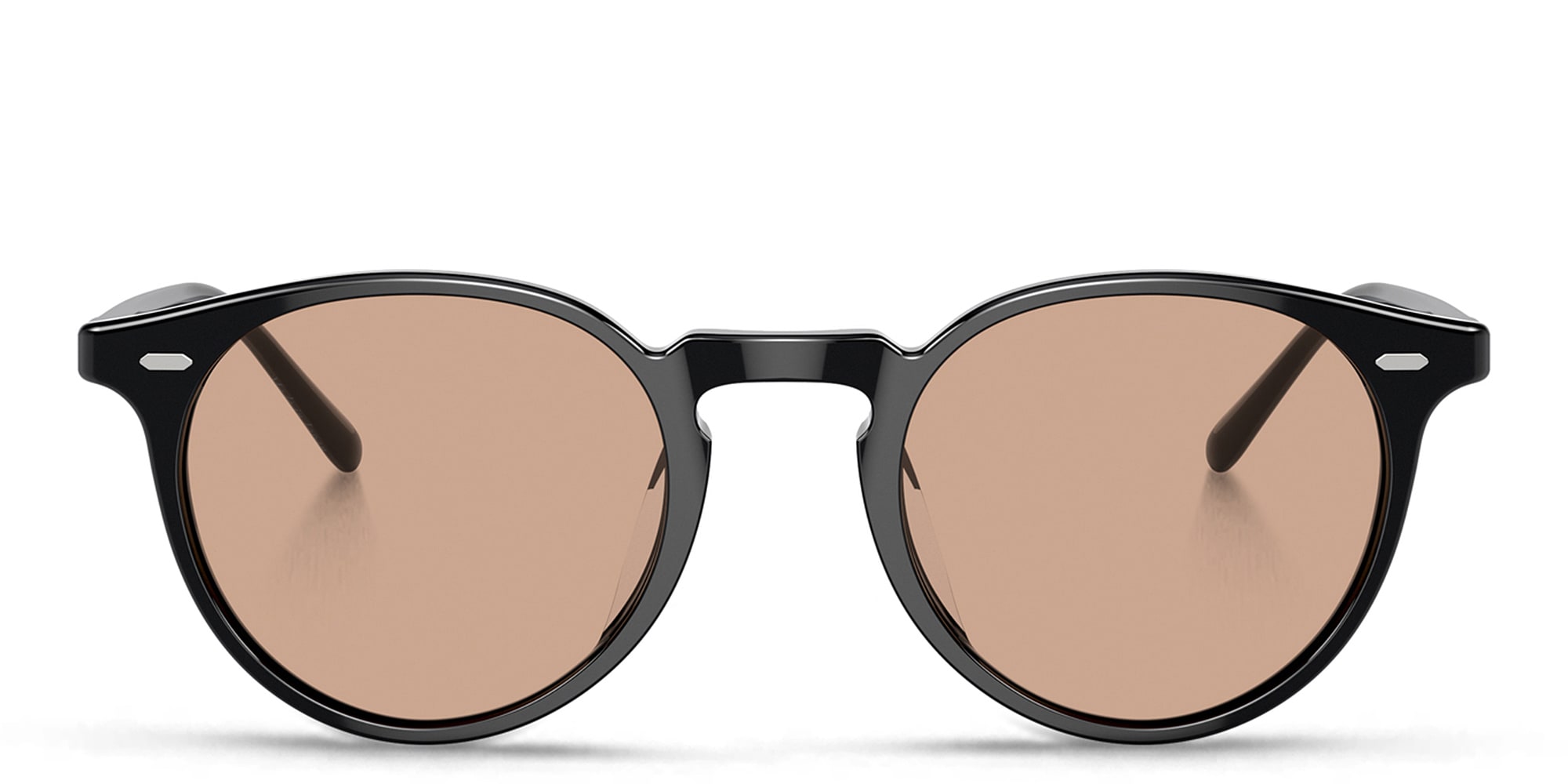 Shop OLIVER PEOPLES Unisex Round Eyeglasses in Black online.