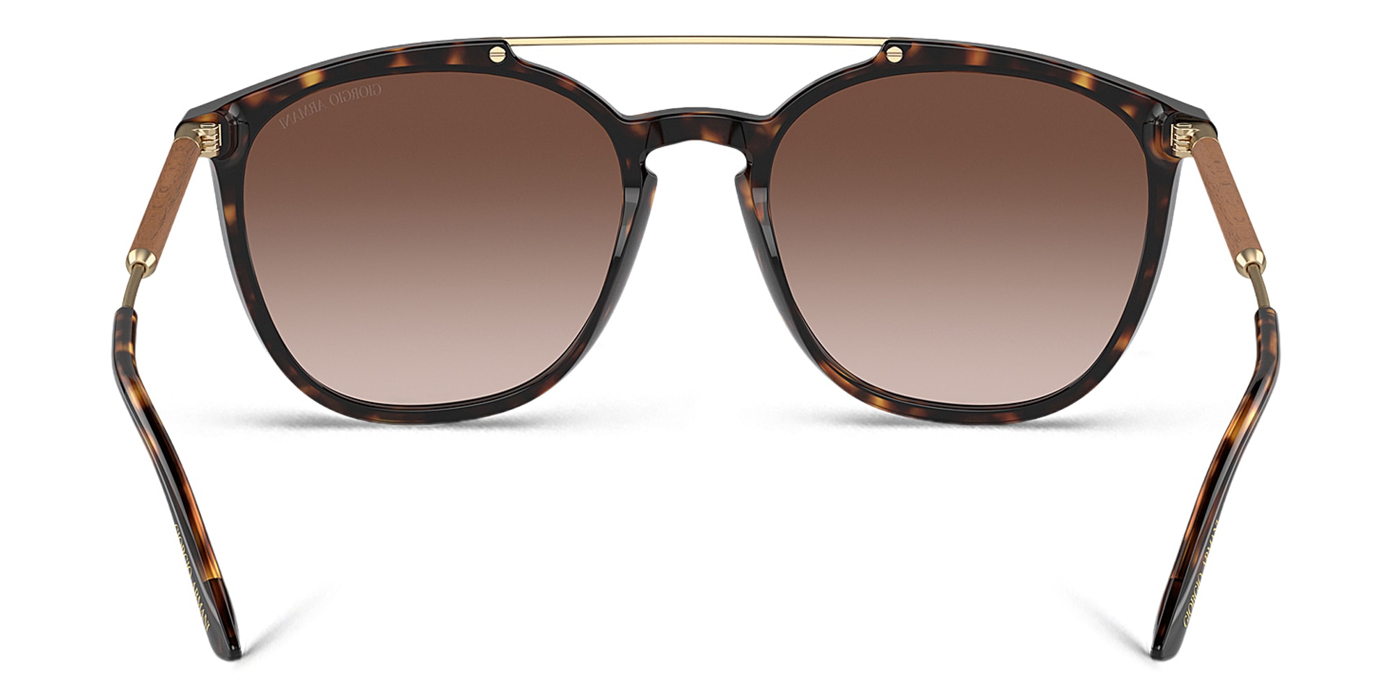 Shop GIORGIO ARMANI Square Sunglasses in Havana online.