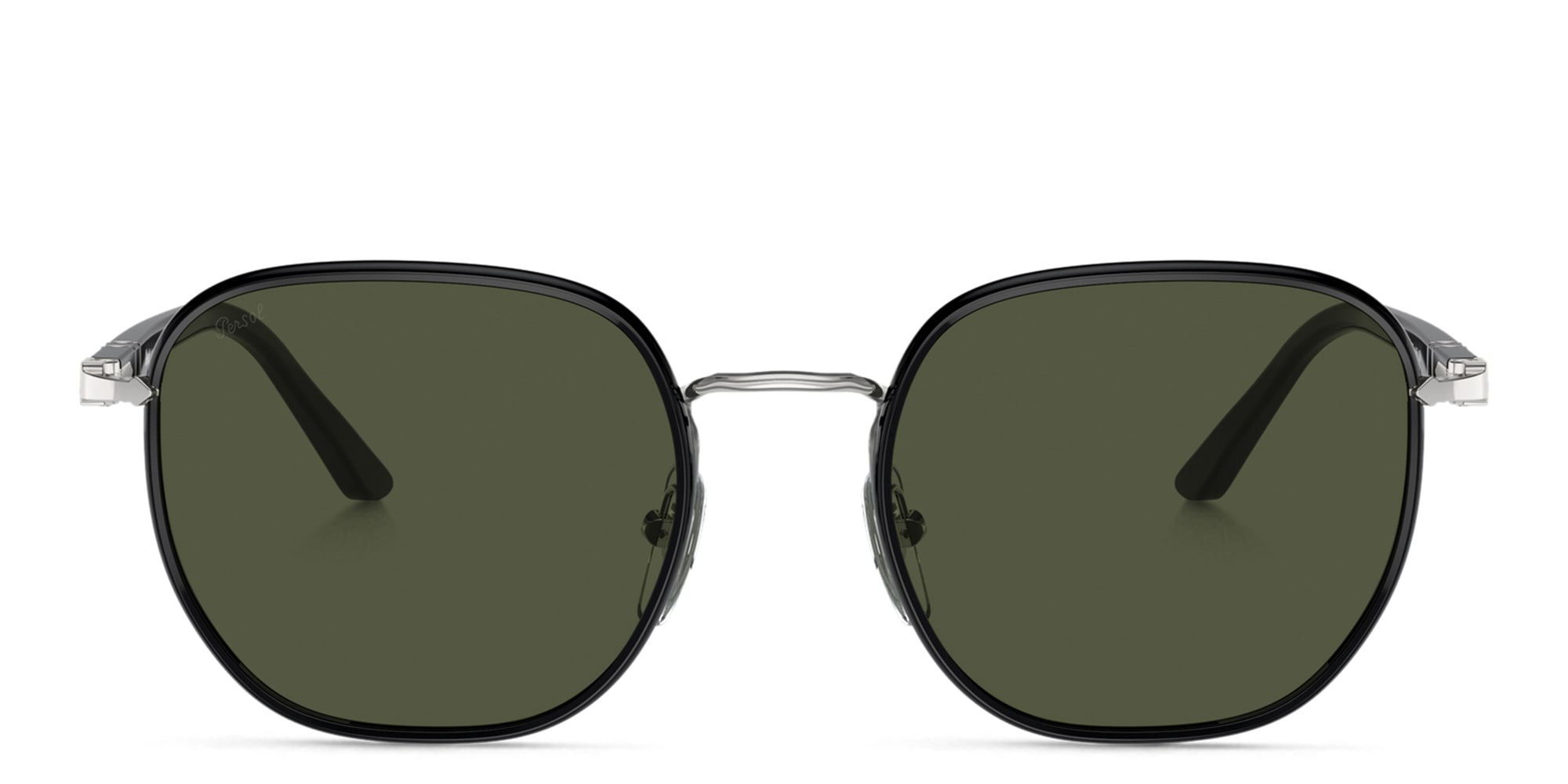 Shop PERSOL Unisex Irregular Sunglasses in Black online.