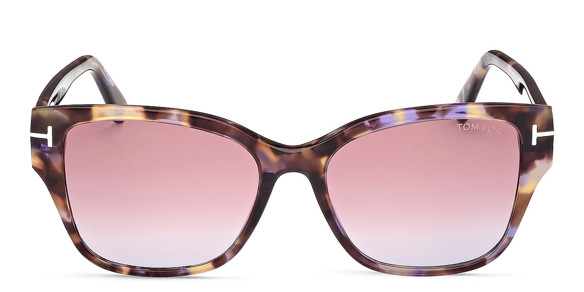 Shop TOM FORD Elsa Butterfly Sunglasses in Colored Havana online.