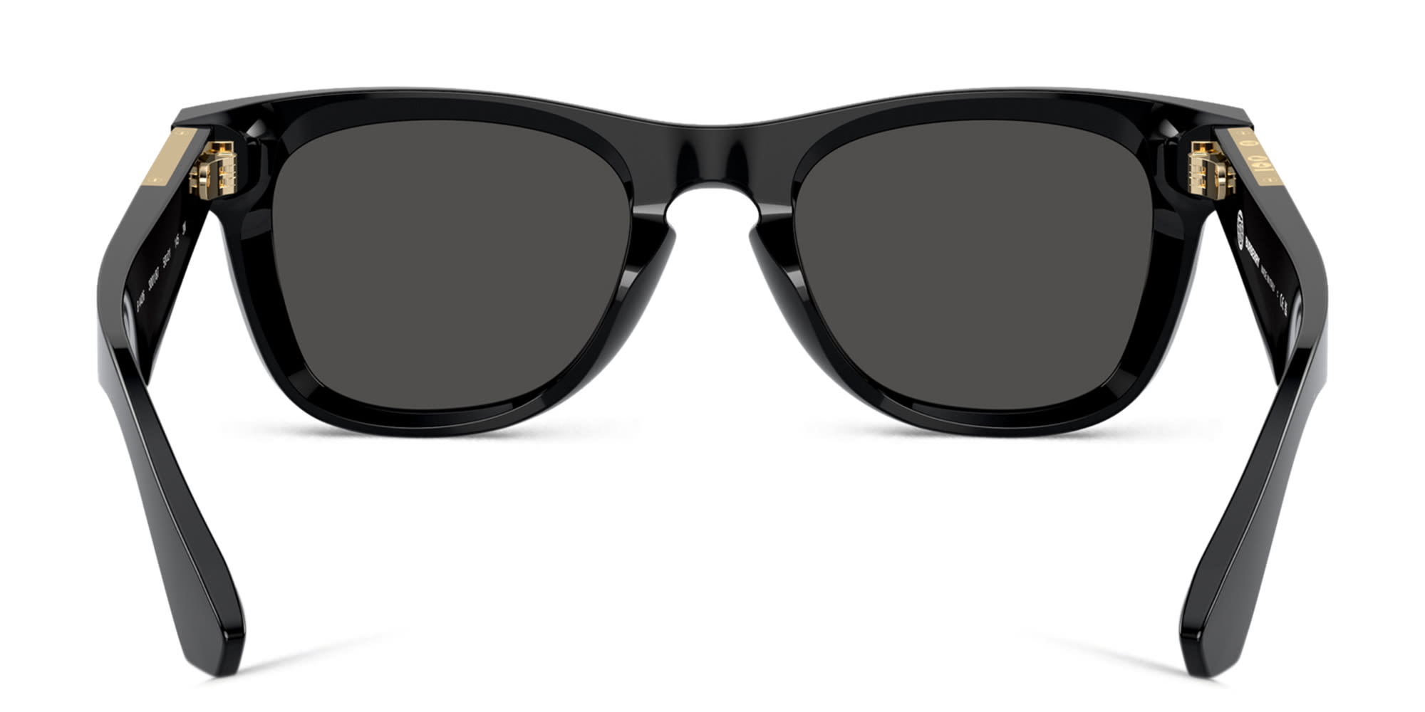 Shop BURBERRY Logo Square Sunglasses in Black online.