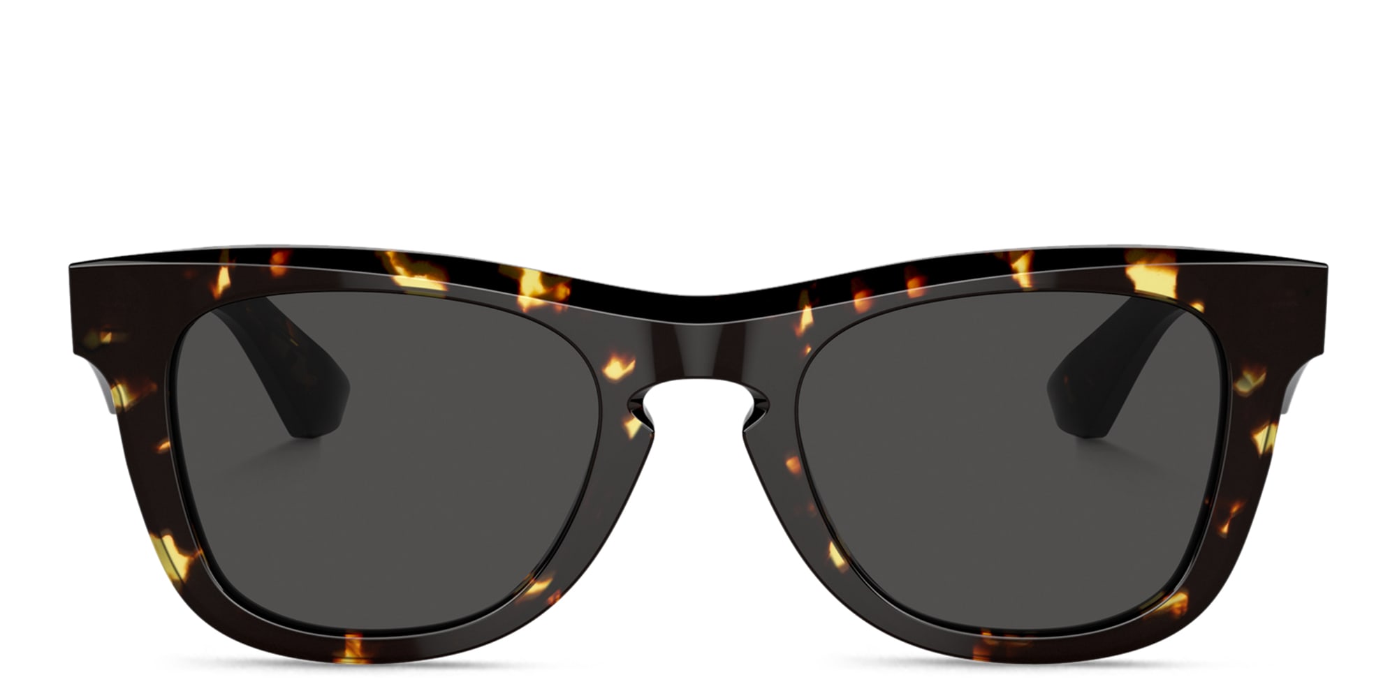 Shop BURBERRY Logo Unisex Square Sunglasses in Dark Havana online.