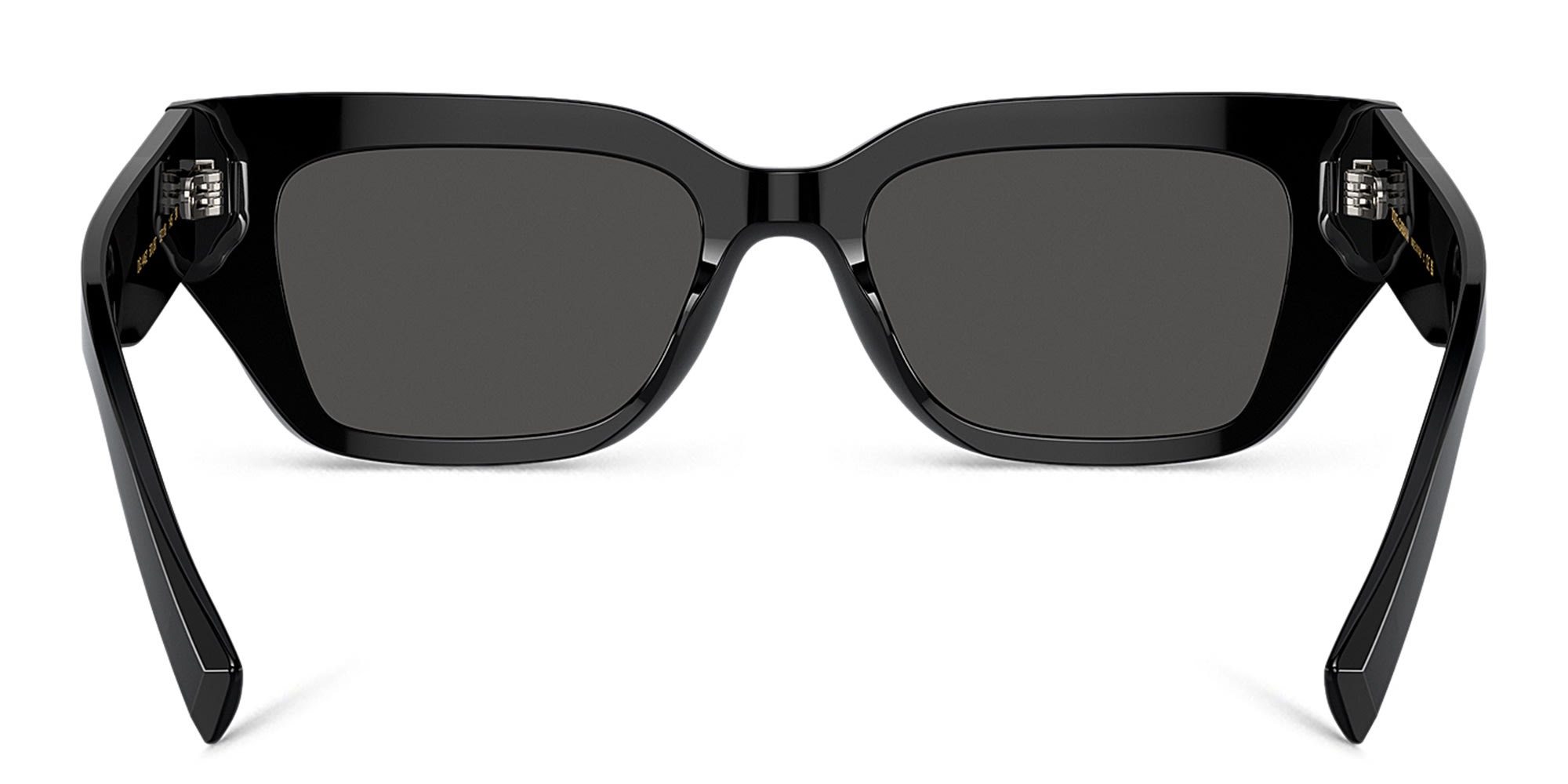 Shop Dolce & Gabbana Logo Rectangle Sunglasses in Black online.