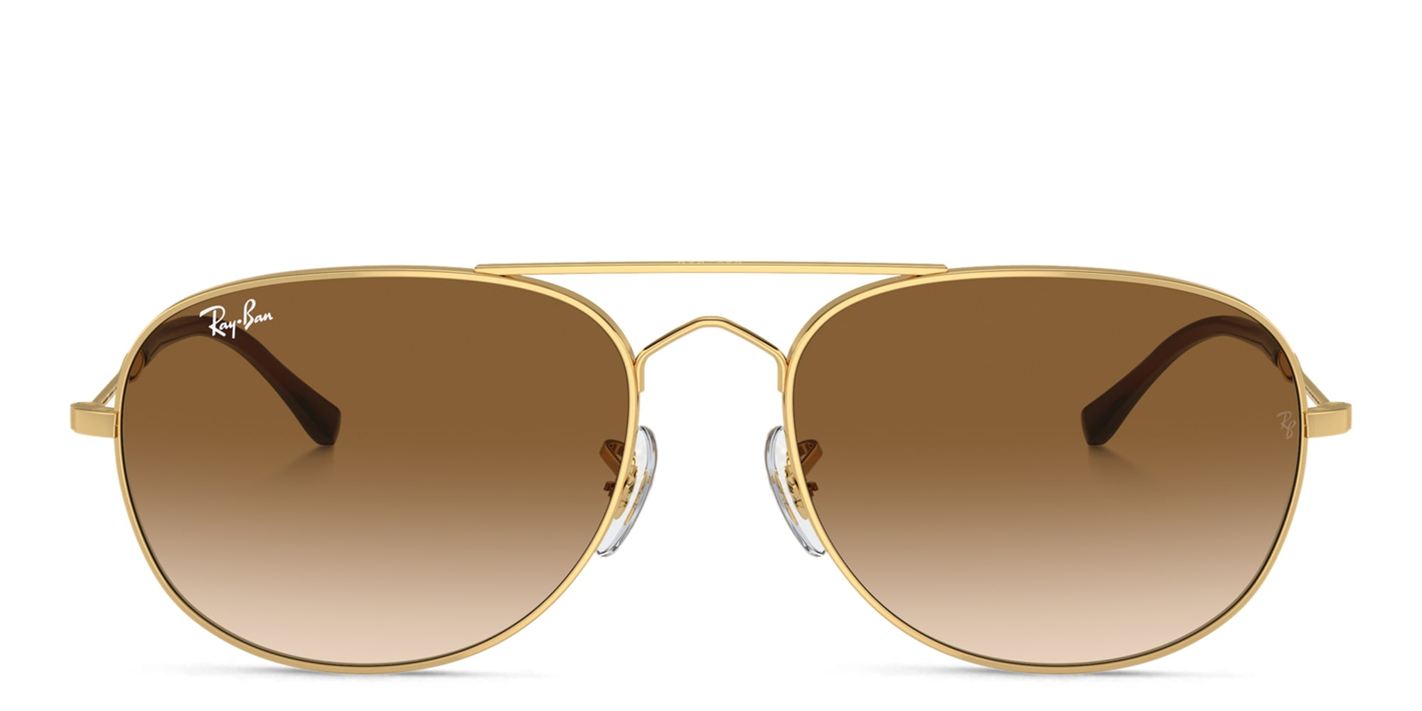 Shop Ray-Ban Bain Bridge Unisex Pilot Sunglasses in Gold online.