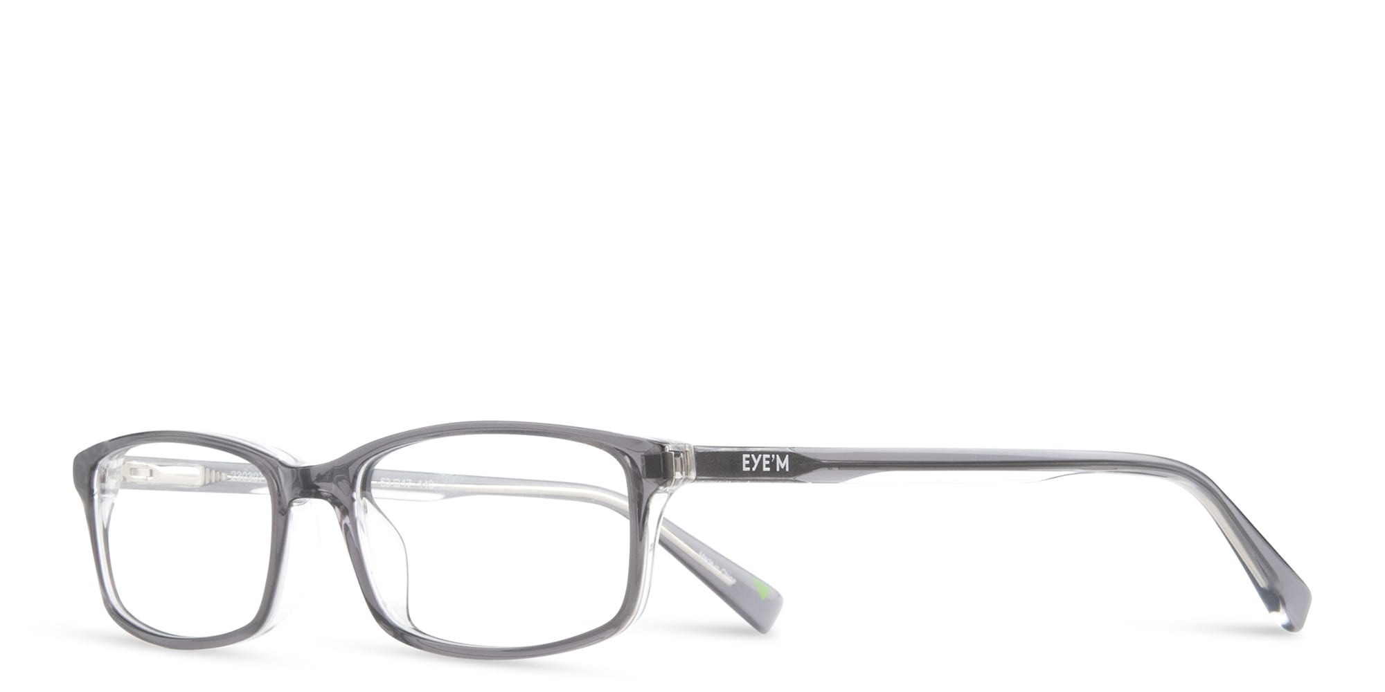 Shop EYE'M Rectangle Eyeglasses in Grey online.