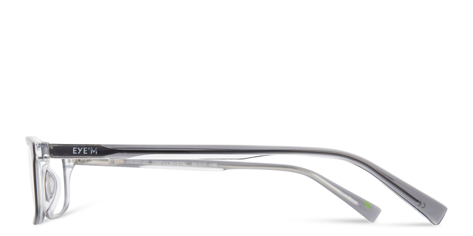 Shop EYE'M Rectangle Eyeglasses in Grey online.