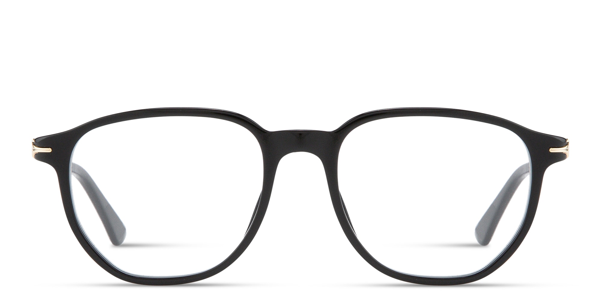 Shop MONTBLANC Nib Square Eyeglasses in Black online.