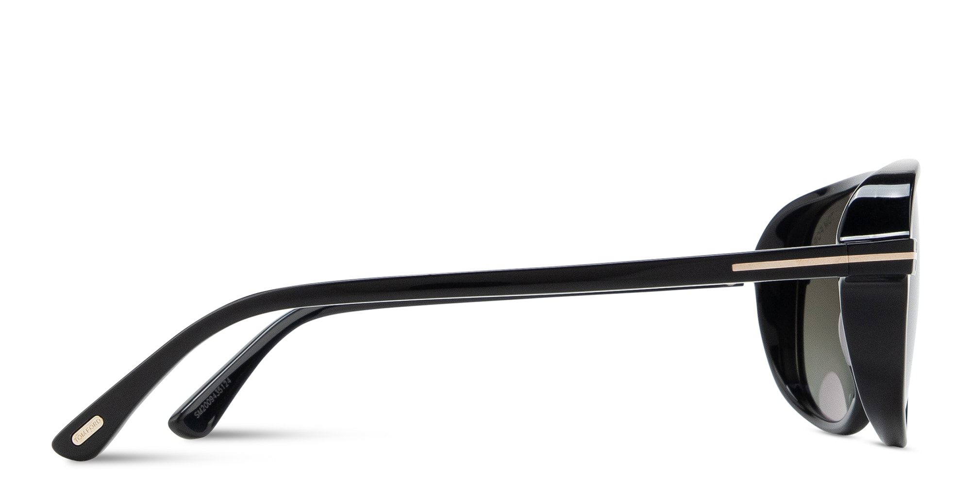 Shop TOM FORD Guillaume Aviator Sunglasses in Black online.