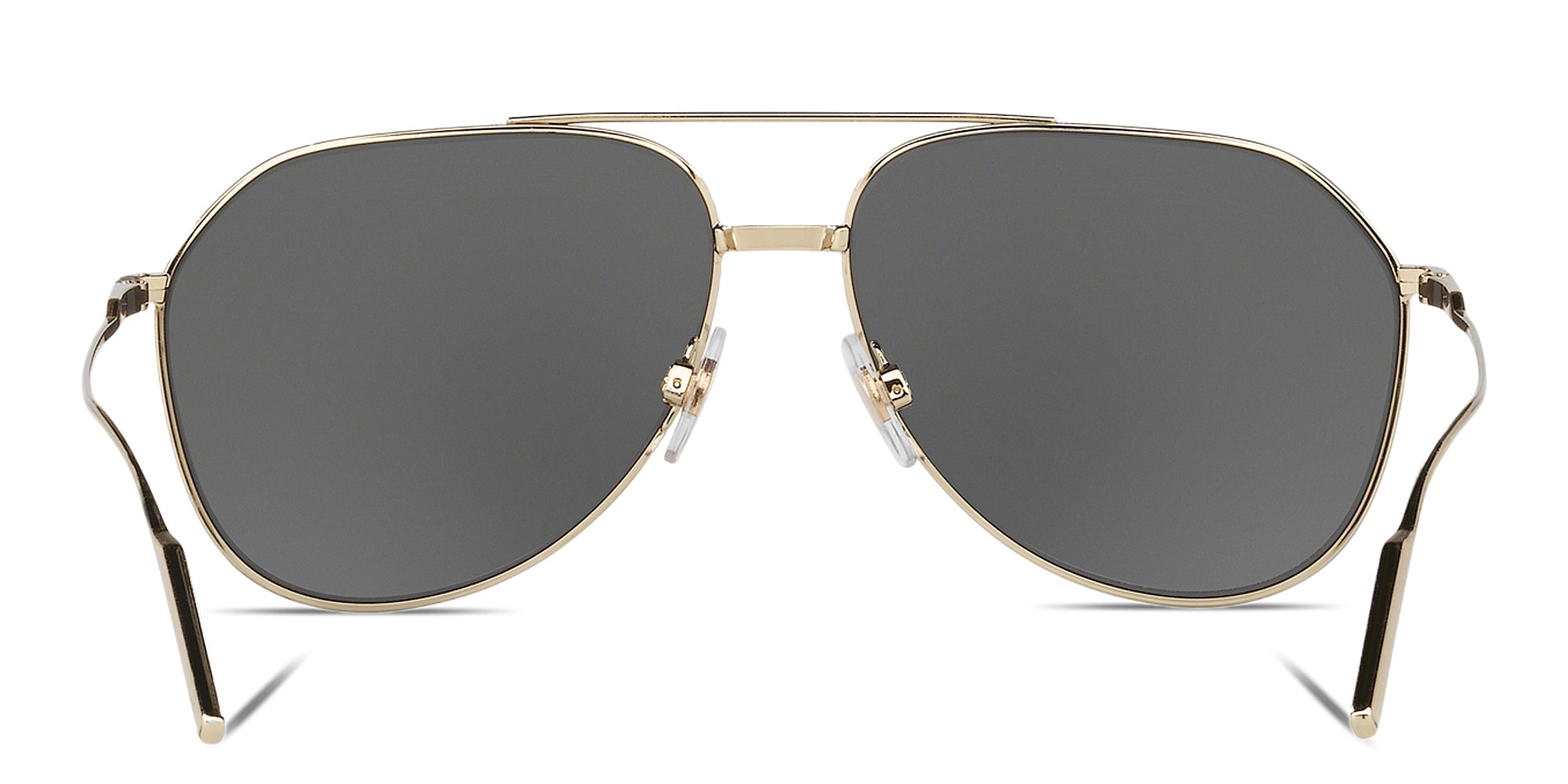 Shop Dolce & Gabbana Wide Aviator Sunglasses in Black online.