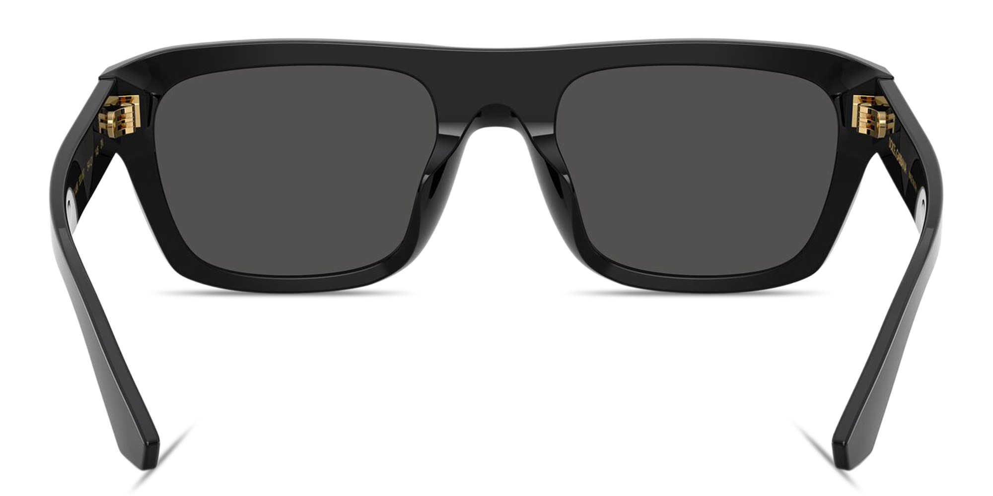 Shop Dolce & Gabbana DG Motif Rectangle Sunglasses in Black online.