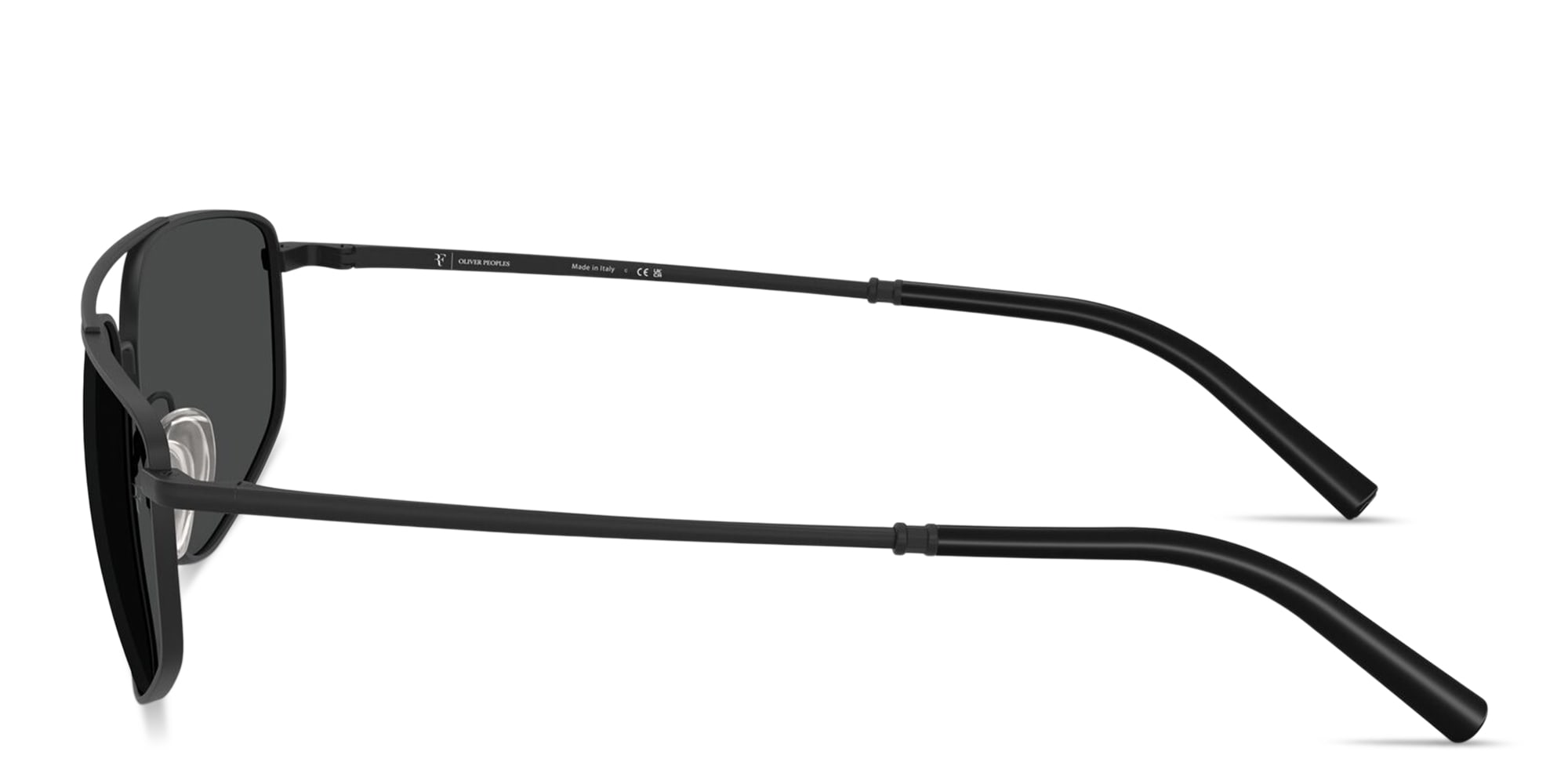 Shop OLIVER PEOPLES Unisex Aviator Sunglasses in Black online.