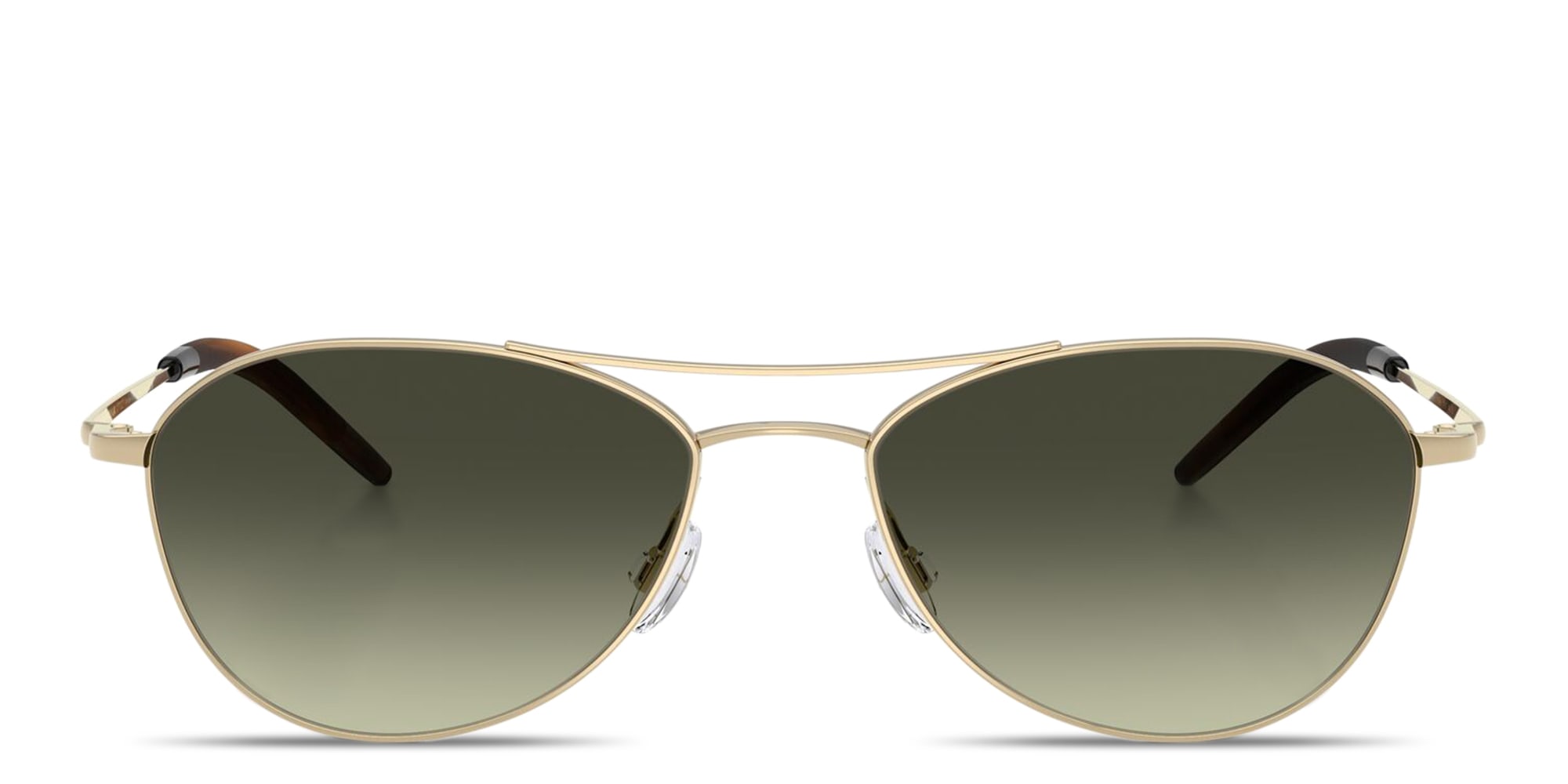 Shop OLIVER PEOPLES Aero II Unisex Pilot Sunglasses in Gold online.