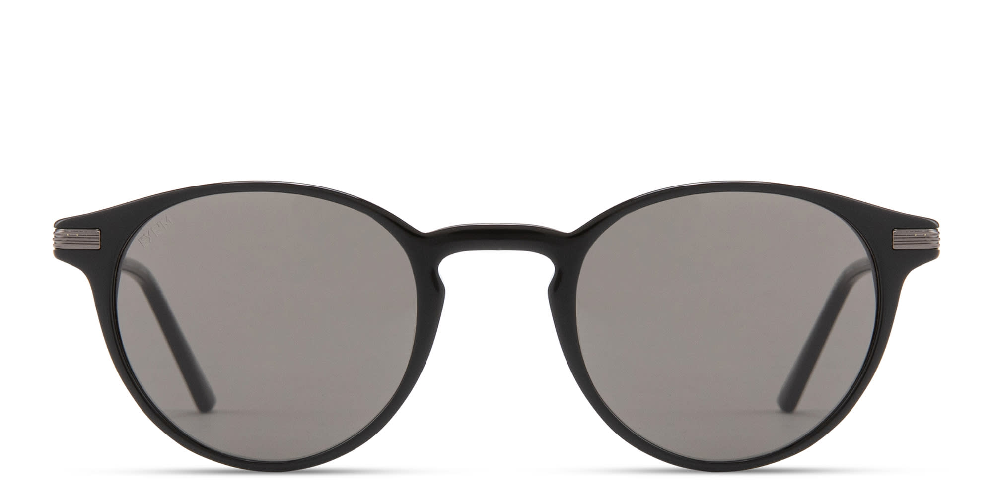 Shop EYE'M Engraved Logo Panthos Sunglasses in Black online.
