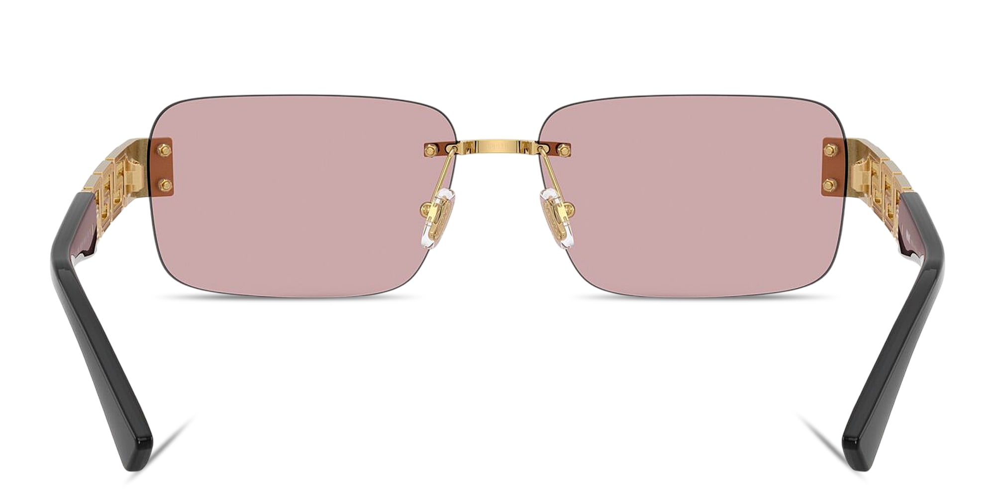 Authentic VERSACE rimless sunglasses with pink gradient lenses and gold-tone Versace Rimless Sunglasses - Gold Sunglasses, Accessories  main image 3