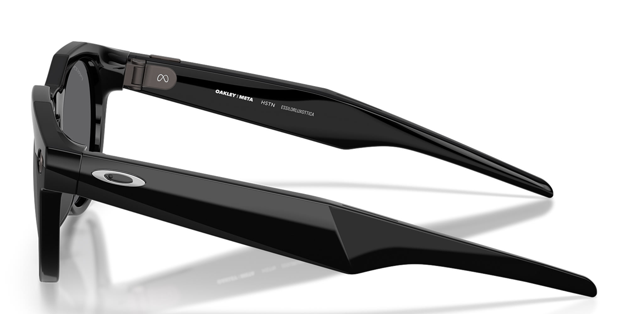 Shop Oakley Meta HSTN Limited Edition Unisex Round Sunglasses in Black online.