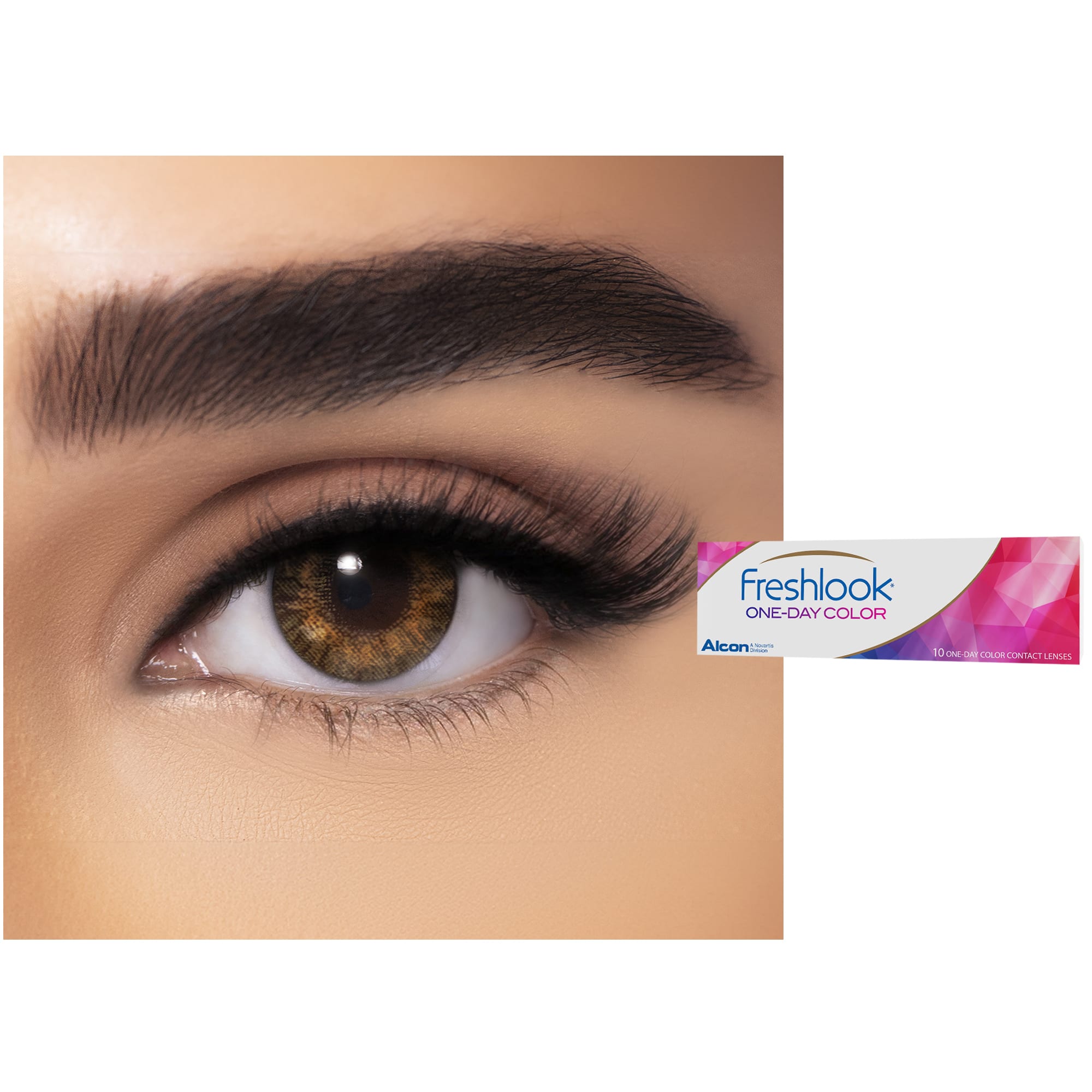 Shop Freshlook ONE-DAY COLOR Contact Lenses - Purehazel online.