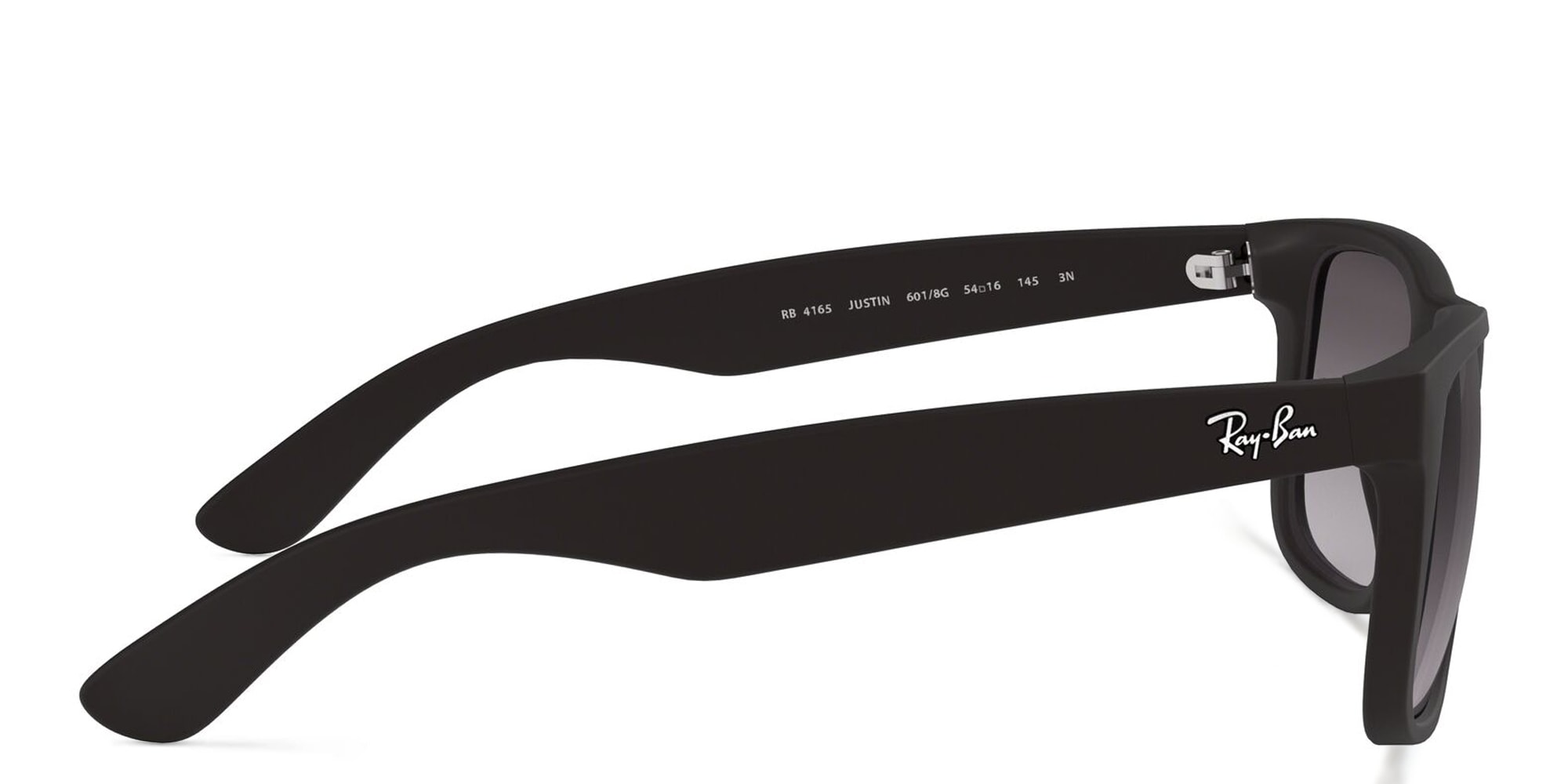 Shop Ray-Ban Justin Square Sunglasses in Black online.
