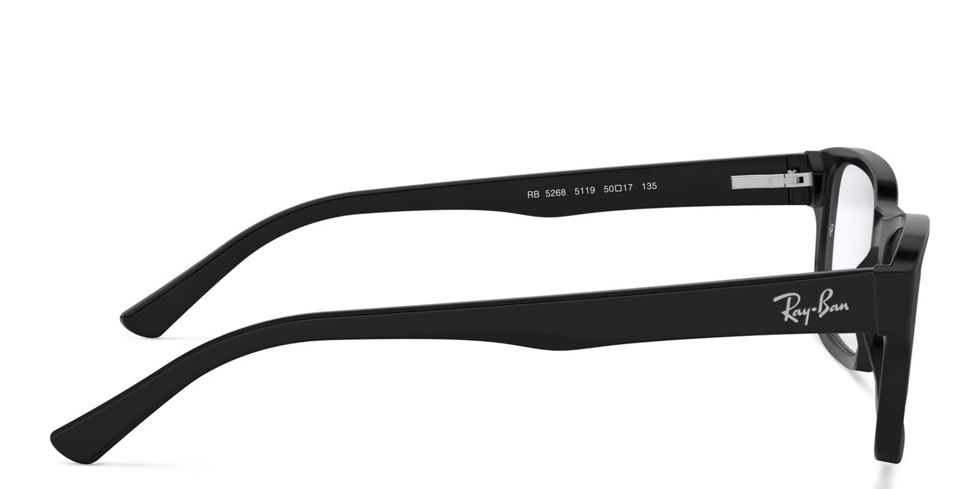 Shop Ray-Ban Optics Rectangle Eyeglasses in Black online.