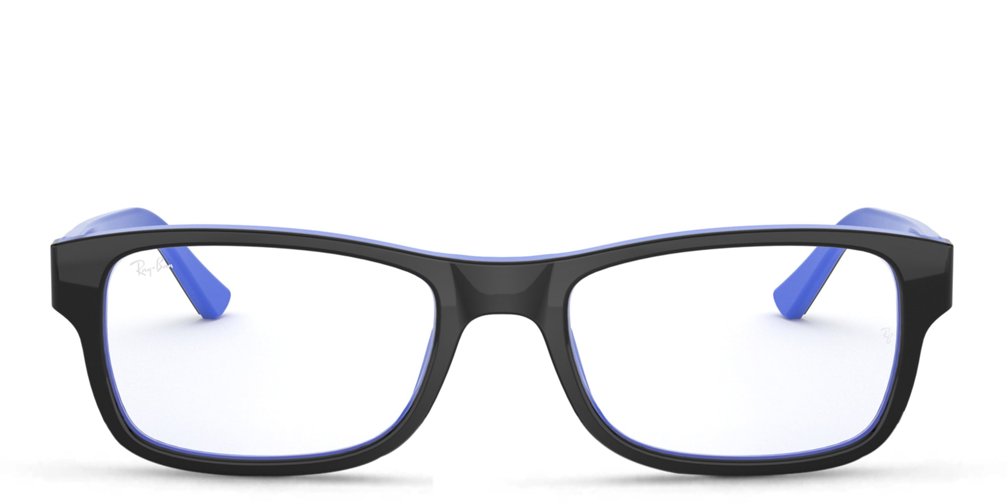 Shop Ray-Ban Unisex Rectangle Eyeglasses in Black online.