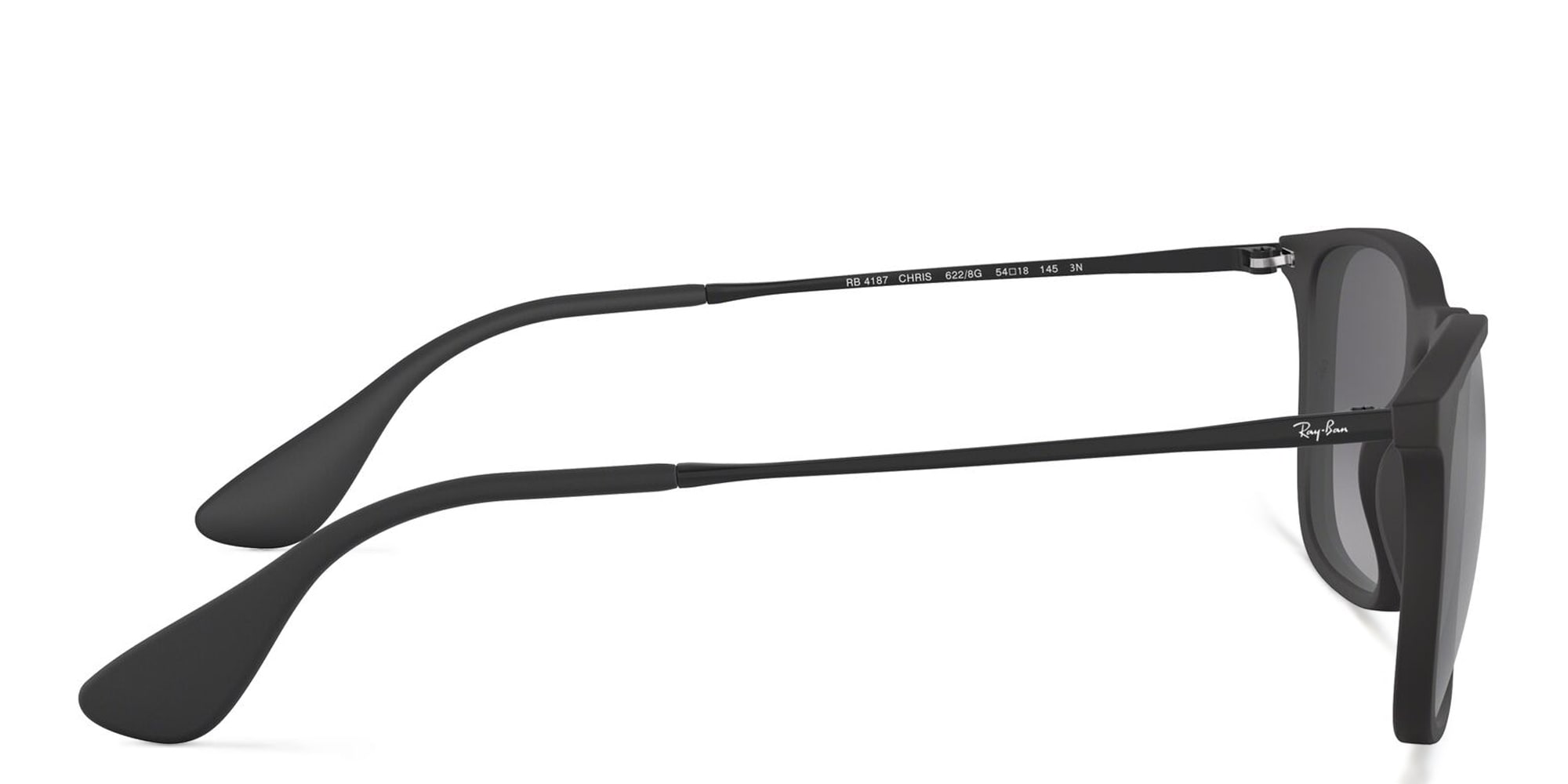 Shop Ray-Ban Chris Square Sunglasses in Black online.