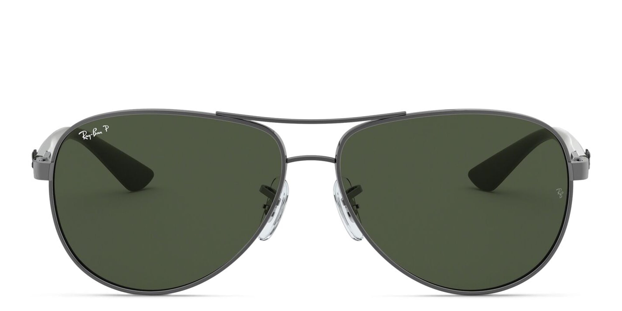 Shop Ray-Ban Carbon Fibre Aviator Sunglasses in Gunmetal online.