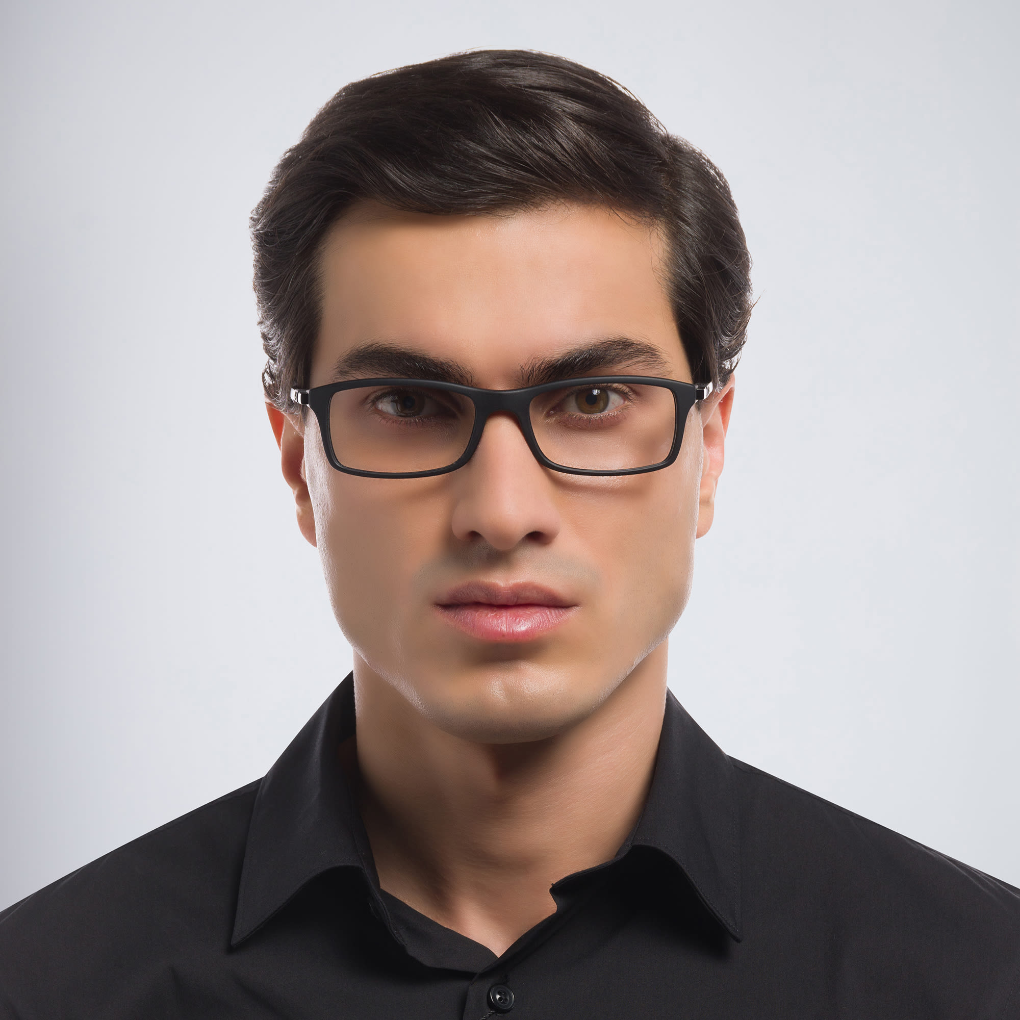 تسوق نظارات طبية أوبتكس بإطار مستطيل للجنسين راي بان بلون أسود أونلاين.