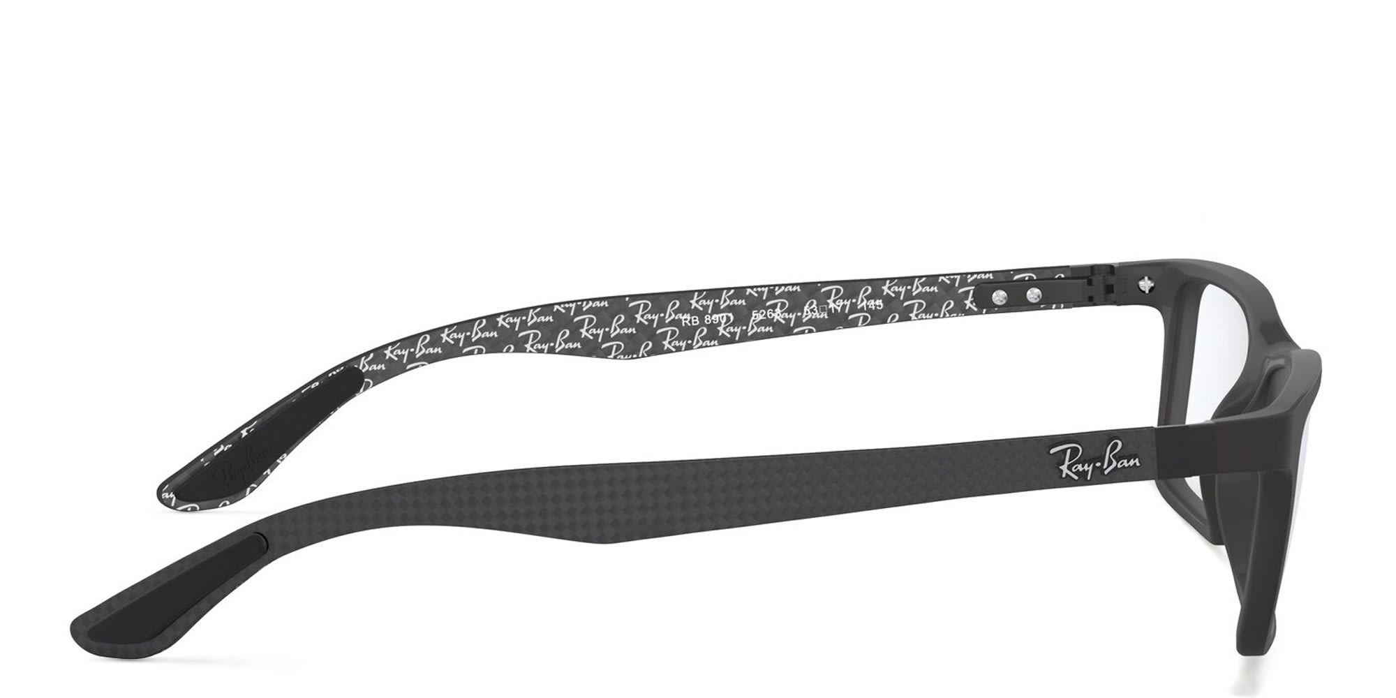 Shop Ray-Ban Optics Unisex Rectangle Eyeglasses in Black online.