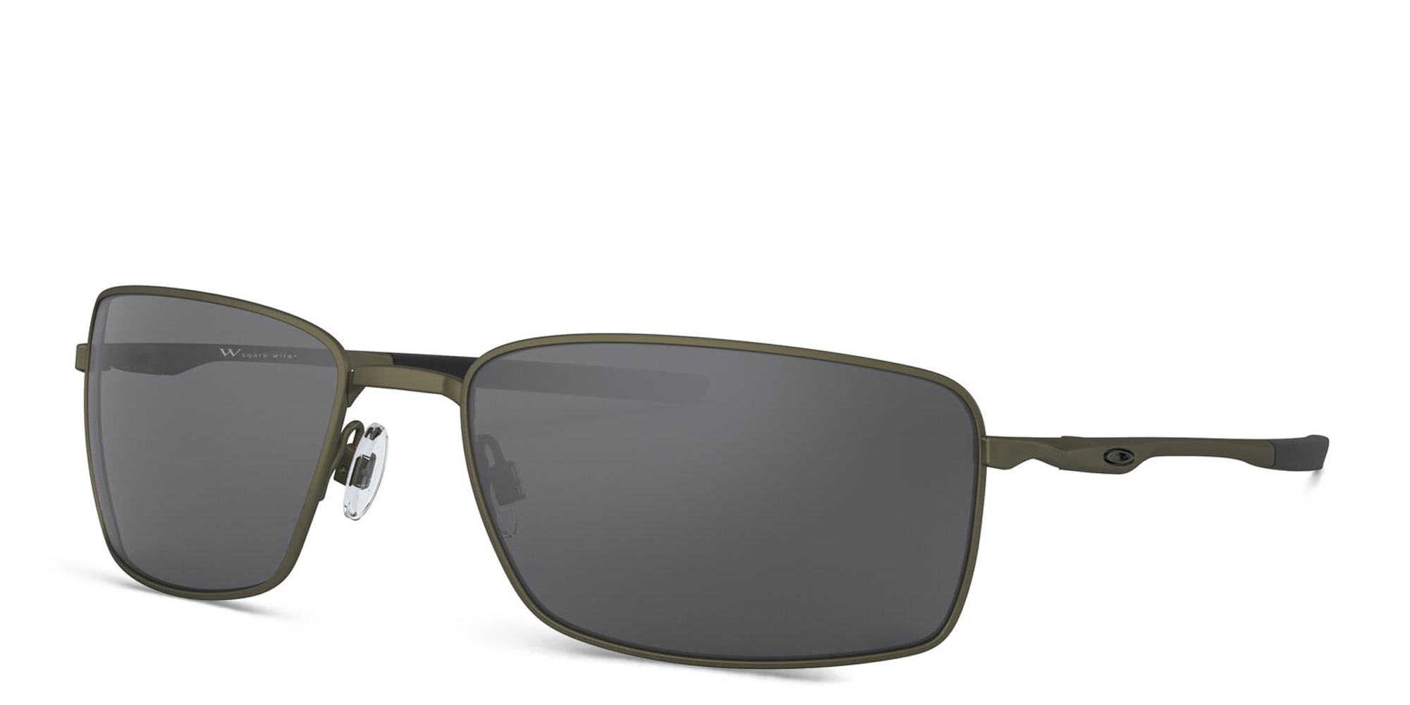 Shop Oakley Square Wire™ Rectangle Sunglasses in Carbon online.
