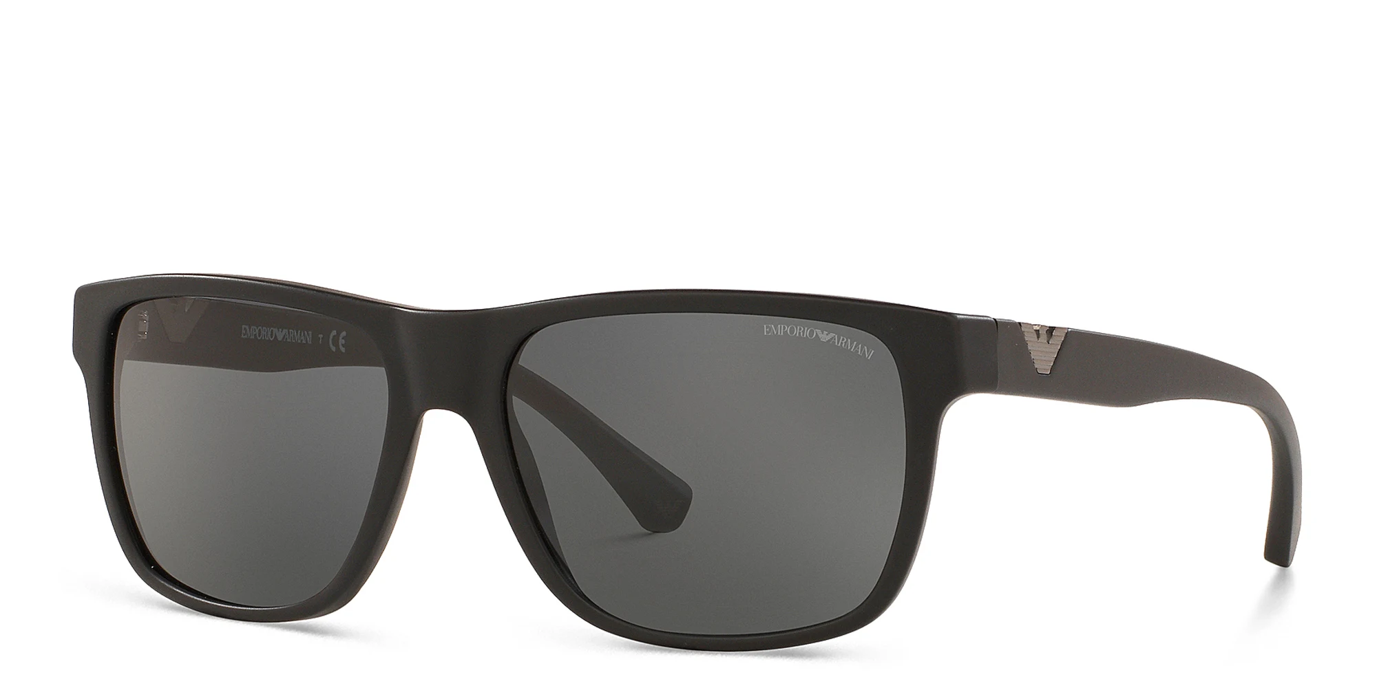 تسوق نظارات شمسية مربّعة امبوريو أرماني بلون Matte Black أونلاين.