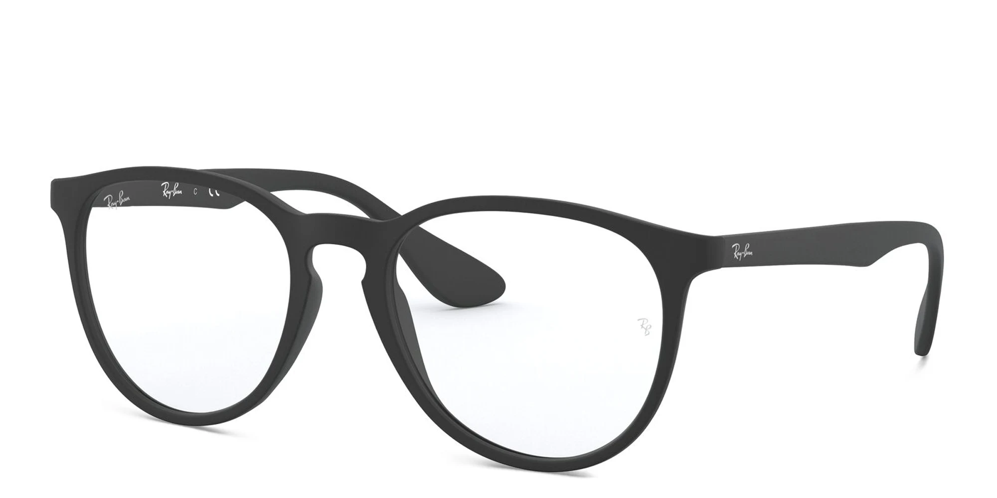 Shop Ray-Ban Erika Optics Round Eyeglasses in Black online.