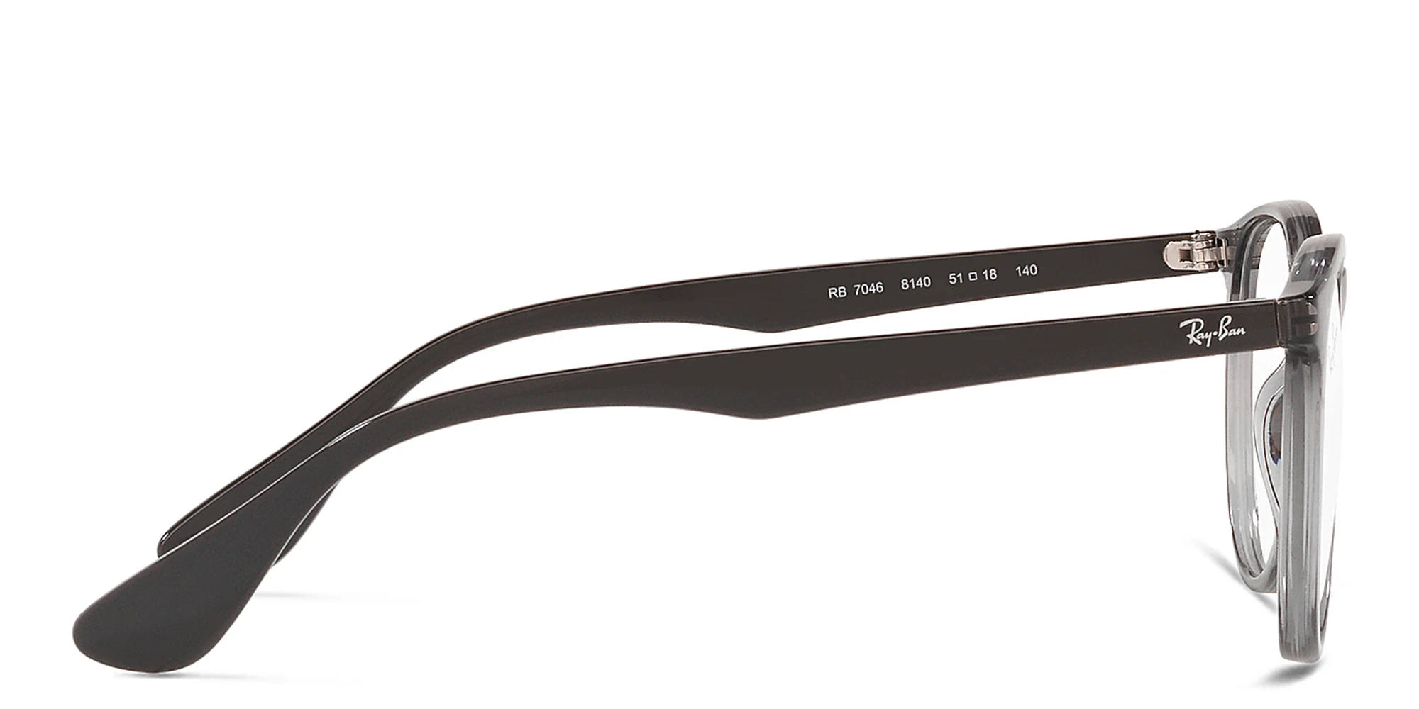 Shop Ray-Ban Erika Round Eyeglasses in Transparent Grey online.