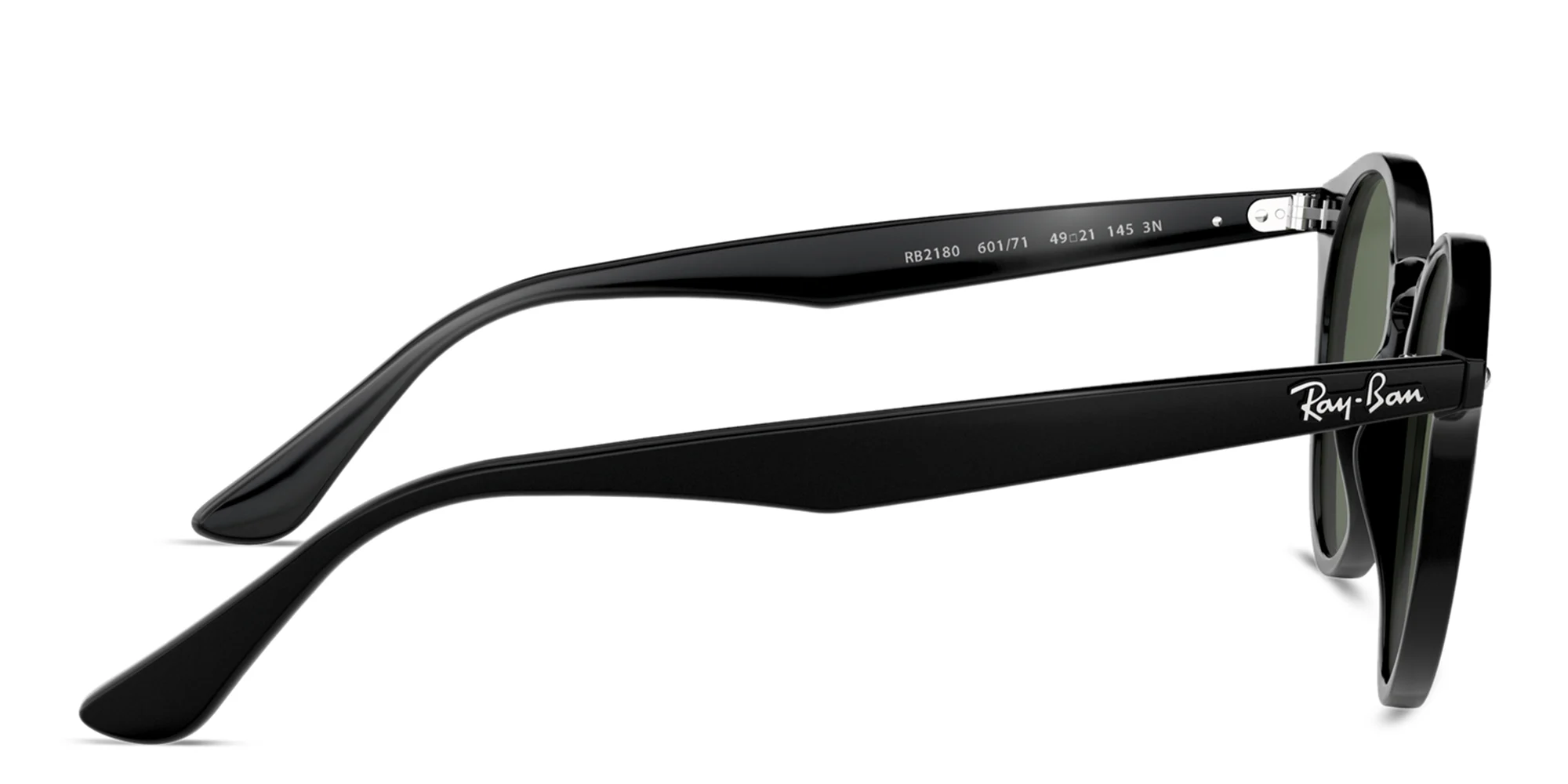 Shop Ray-Ban Unisex Round Sunglasses in Black online.