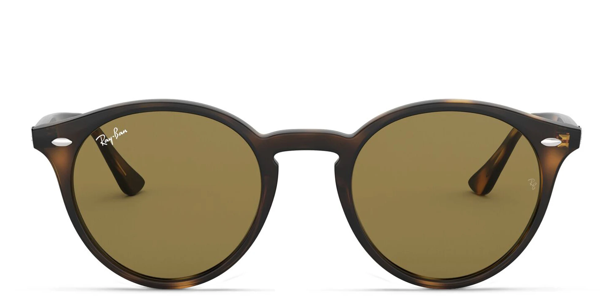 Shop Ray-Ban Unisex Round Sunglasses in Light Havana online.