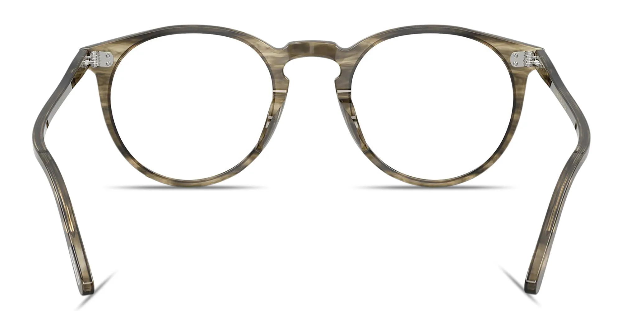Shop OLIVER PEOPLES O'Malley Panthos Eyeglasses in soft olive bark online.